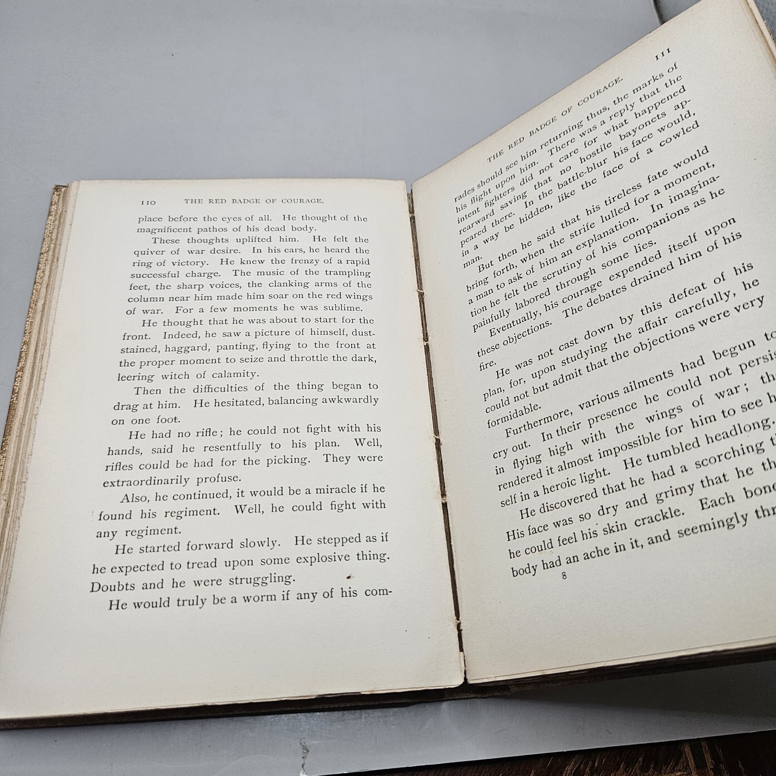 1895 – THE RED BADGE OF COURAGE by STEPHEN CRANE – FIRST EDITION – 2nd PRINTING