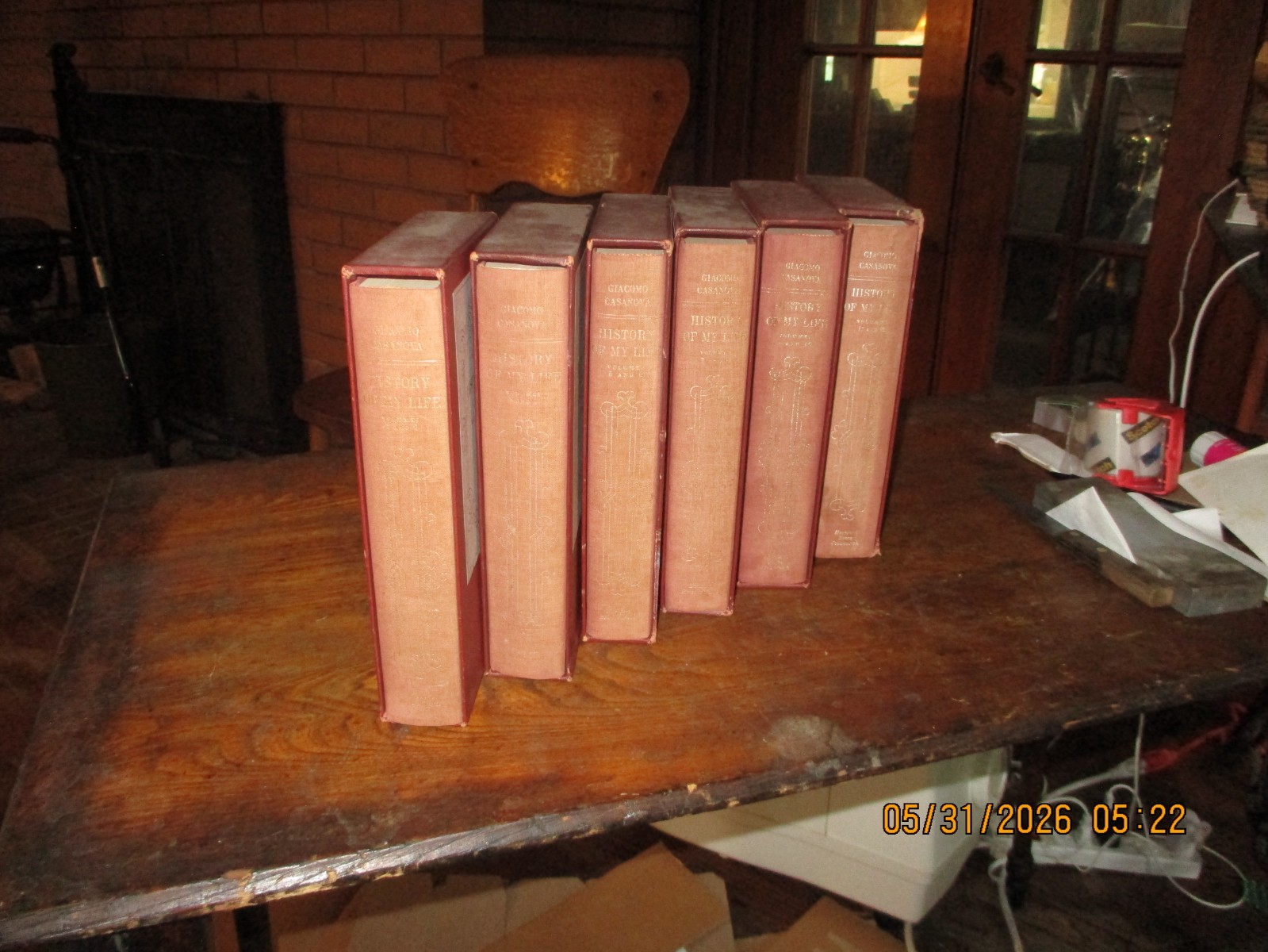 Giacomo Casanova History of My Life Volumes 1-12 (bound in 6.) Slipcased.