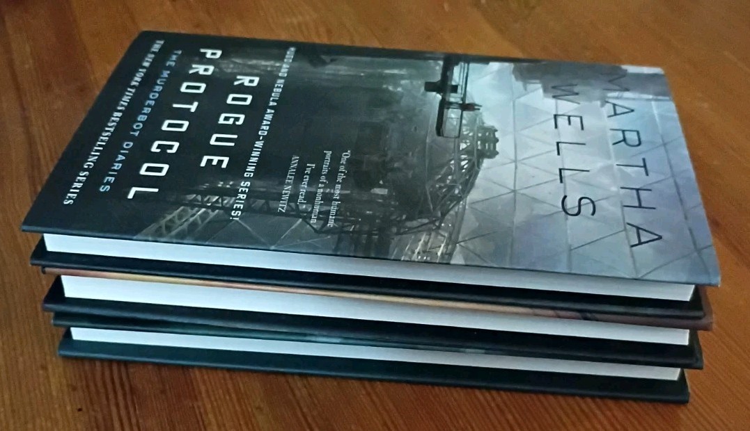 (NEW) Murderbot Diaries Set Hardcover w DJ Books 1–3 Martha Wells 1st Ed Stated