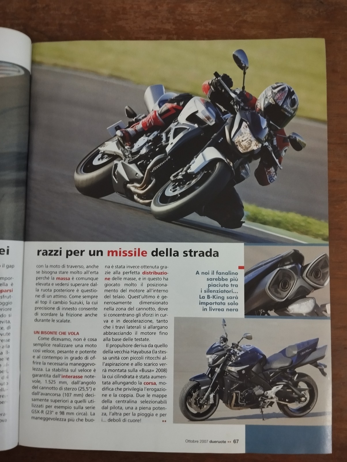 2007 10 DUERUOTE OTTOBRE 2007 N.30 DUCATI DESMOSEDICI RR STONER CAPIREX BUELL