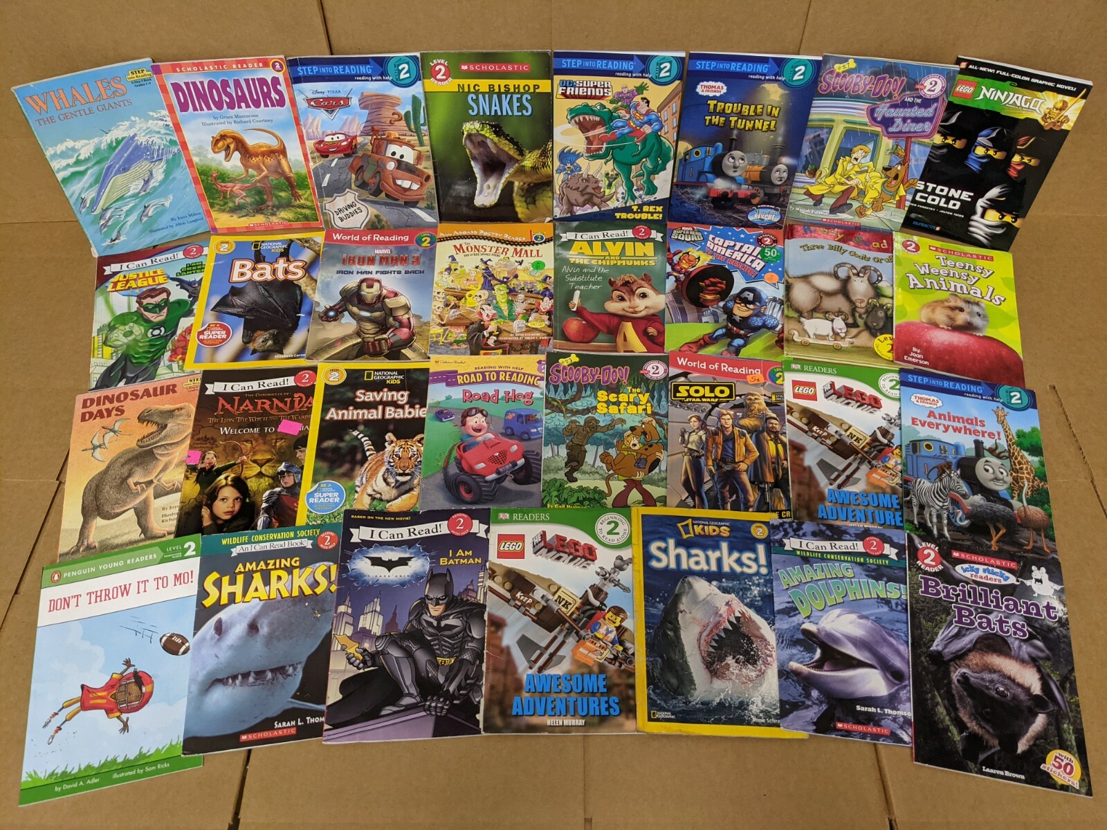 Lot of 10 Level 2~RL~Ready to-I Can Read-Step into Reading-Learn Read Books MIX
