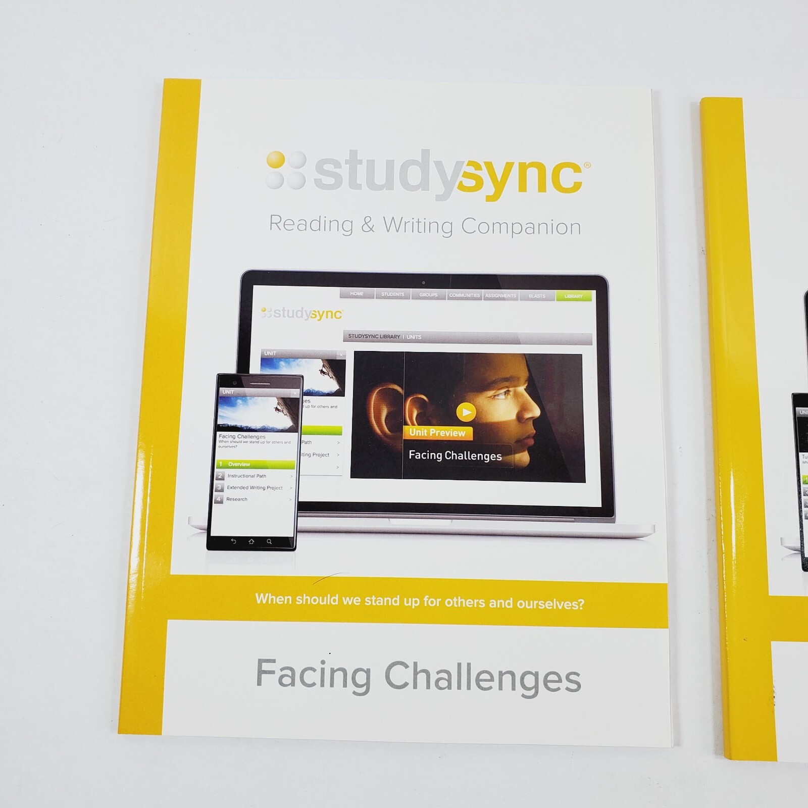 Lot of 5 Study Sync Grade 6 Reading and Writing Companion Workbooks Paperback