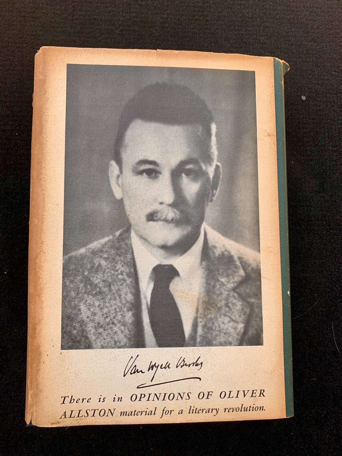 Opinions of Oliver Allston by Van Wyck Brooks First edition 1941