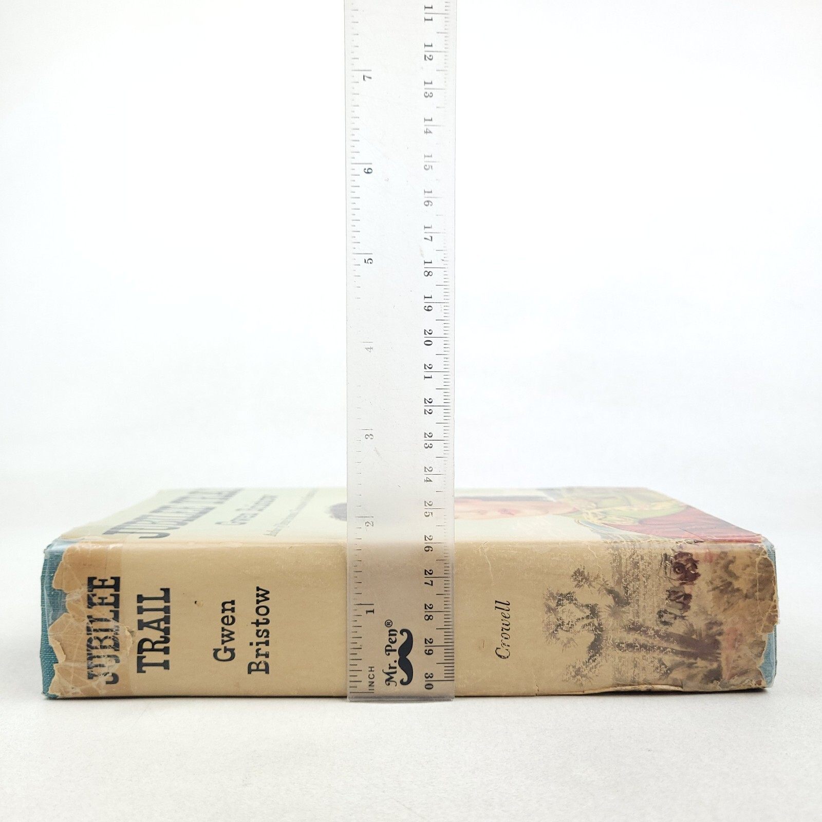 Jubilee Trail, Gwen Bristow; 1950 HC/DJ Thomas Y Crowell Book Club Edition VG