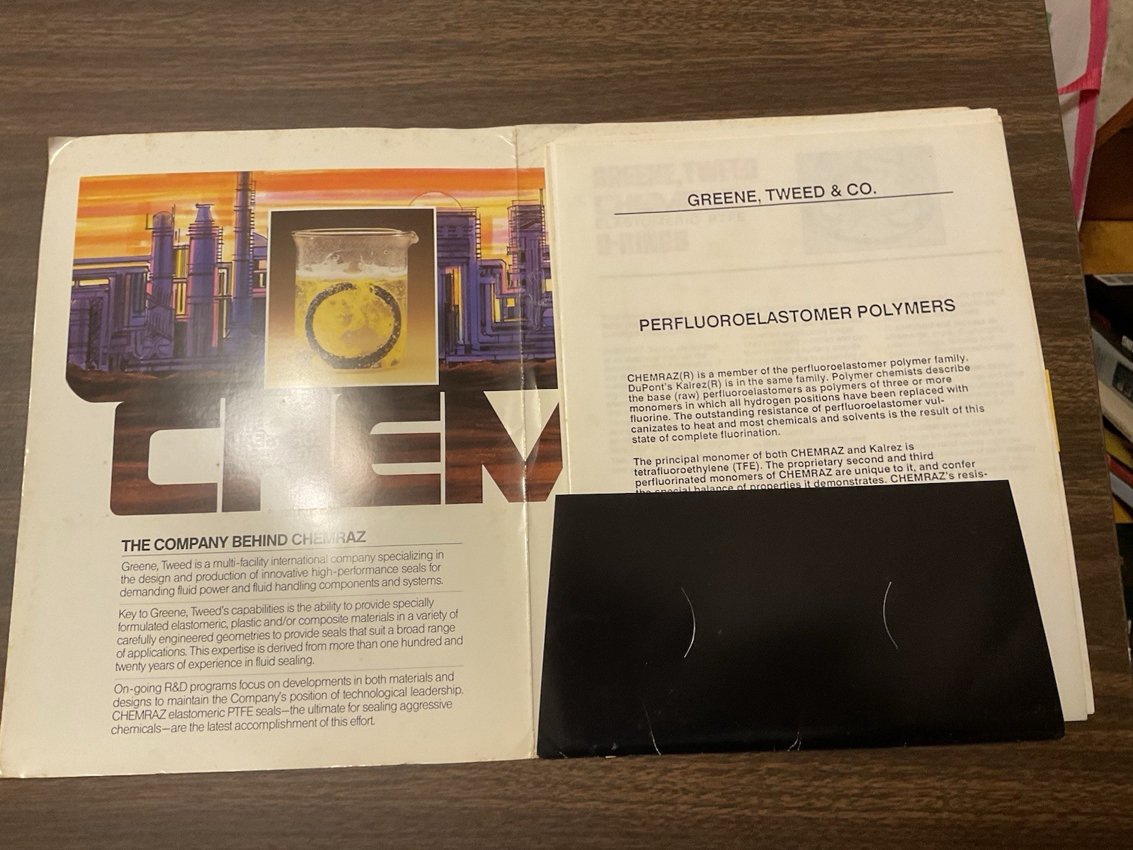 Chemraz Product Information Folder, Catalog, Brochure, Pamphlet, H3