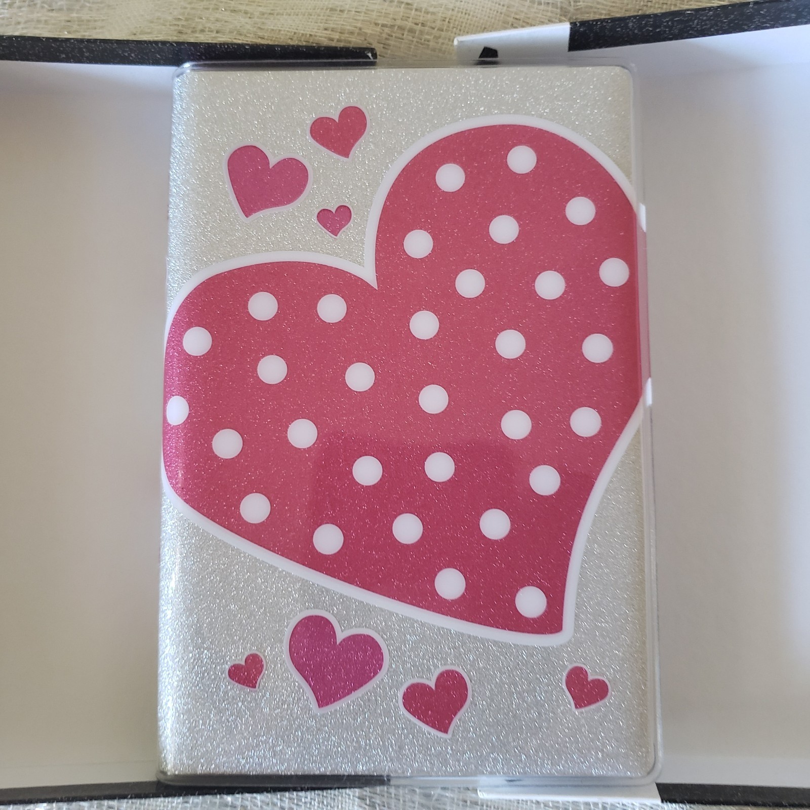 NIV Compact Glitter Collection Bible Zondervan Pink Heart Polka Dot New Boxed