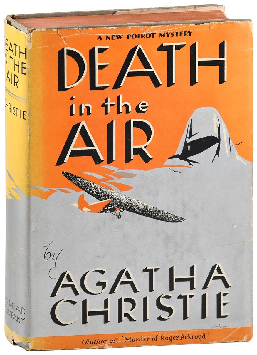 Agatha Christie-DEATH IN THE AIR-1935-1ST/1ST EDITION-VG+/VG DJ-HERCULE POIROT