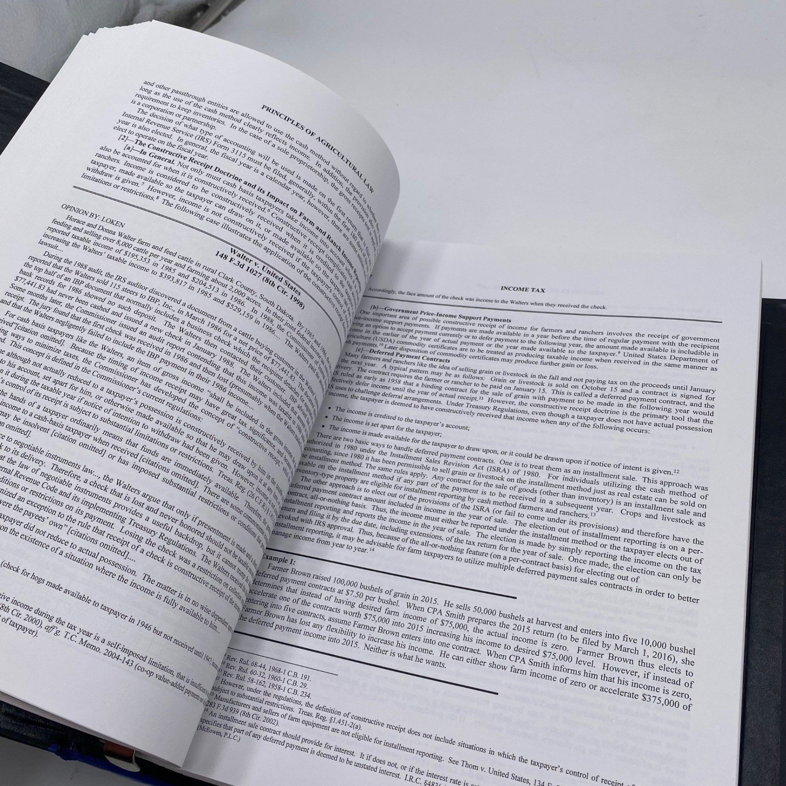 Roger McEowen Principles of Agricultural Law Textbook Spring 2022 Edition Blue
