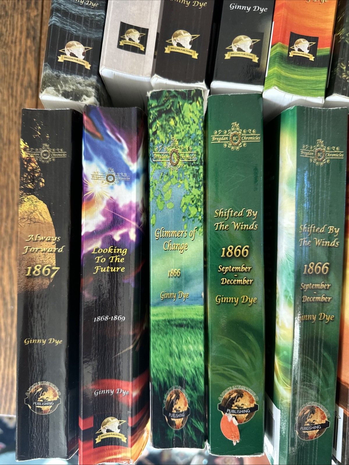 Ginny Dye THE BREGDAN CHRONICLES Lot of 15 Books 1861+ NICE!!