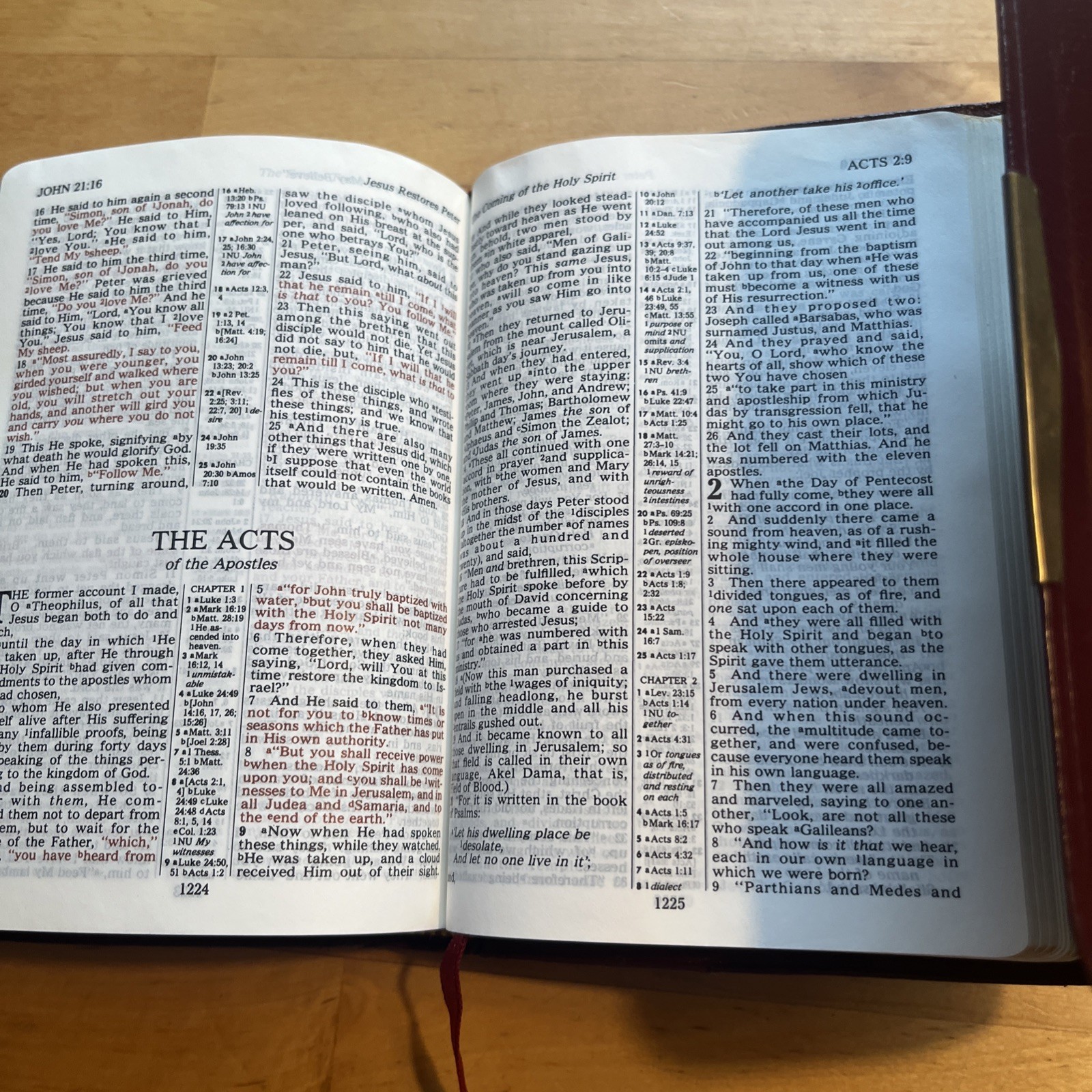 NKJV Holy Bible Nelson Publishers Bonded Leather Cover Snap 244SBG 1985 Compact