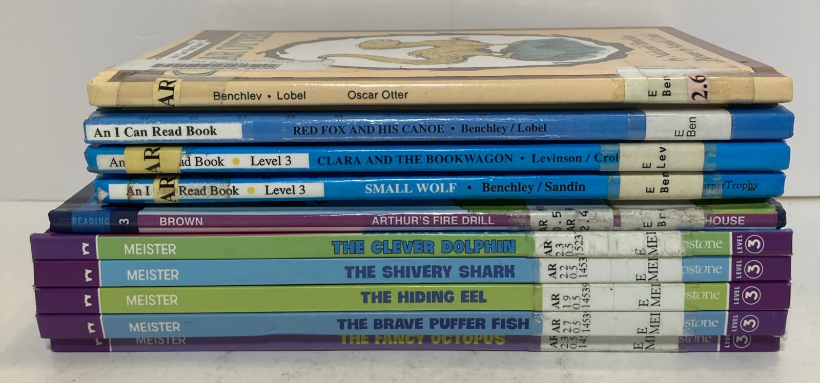 Lot x10 – Level 3 Early Readers – EX-LIBRARY HC – 2nd-4th Grades – I Can Read