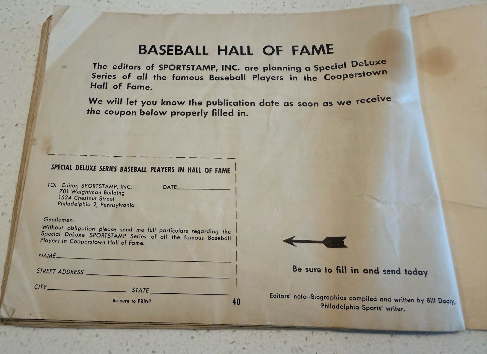 Eureka 1949 Sportsstamp Album/NL Edition