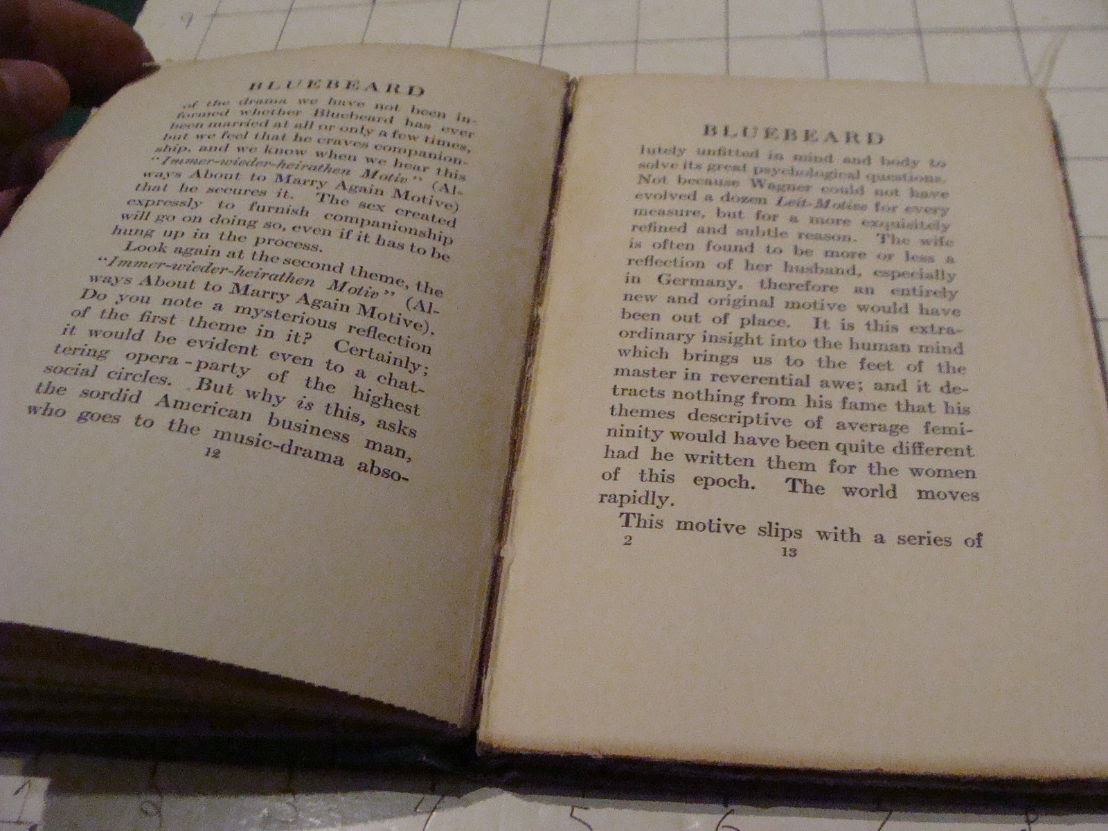 Orig. Vintage book: BLUEBEARD Musical by Kate Douglas Wiggin, 1914, 58 pages