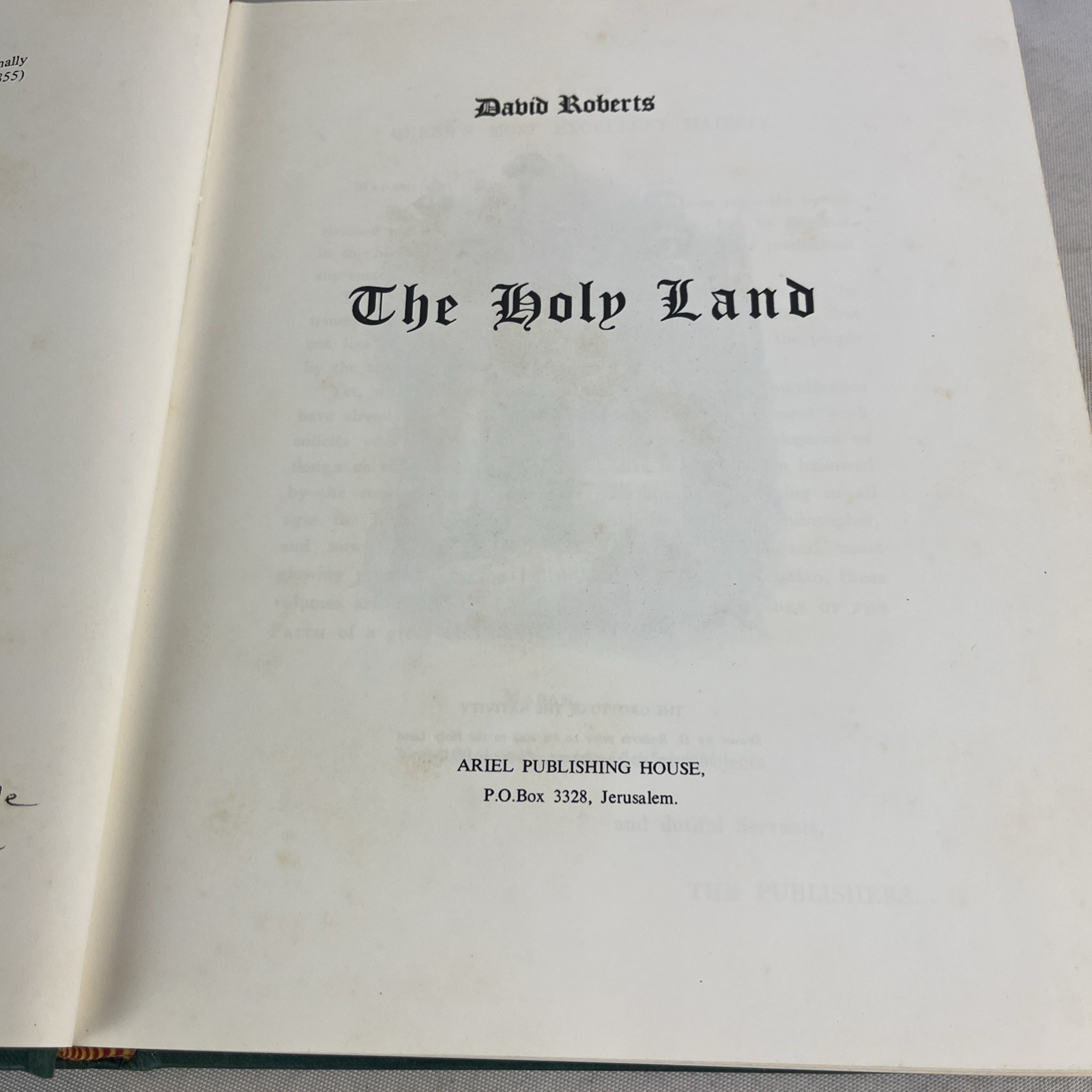 David Roberts – The Holy Land -Facsimile of Original published in 1842 -Vol. 1-3