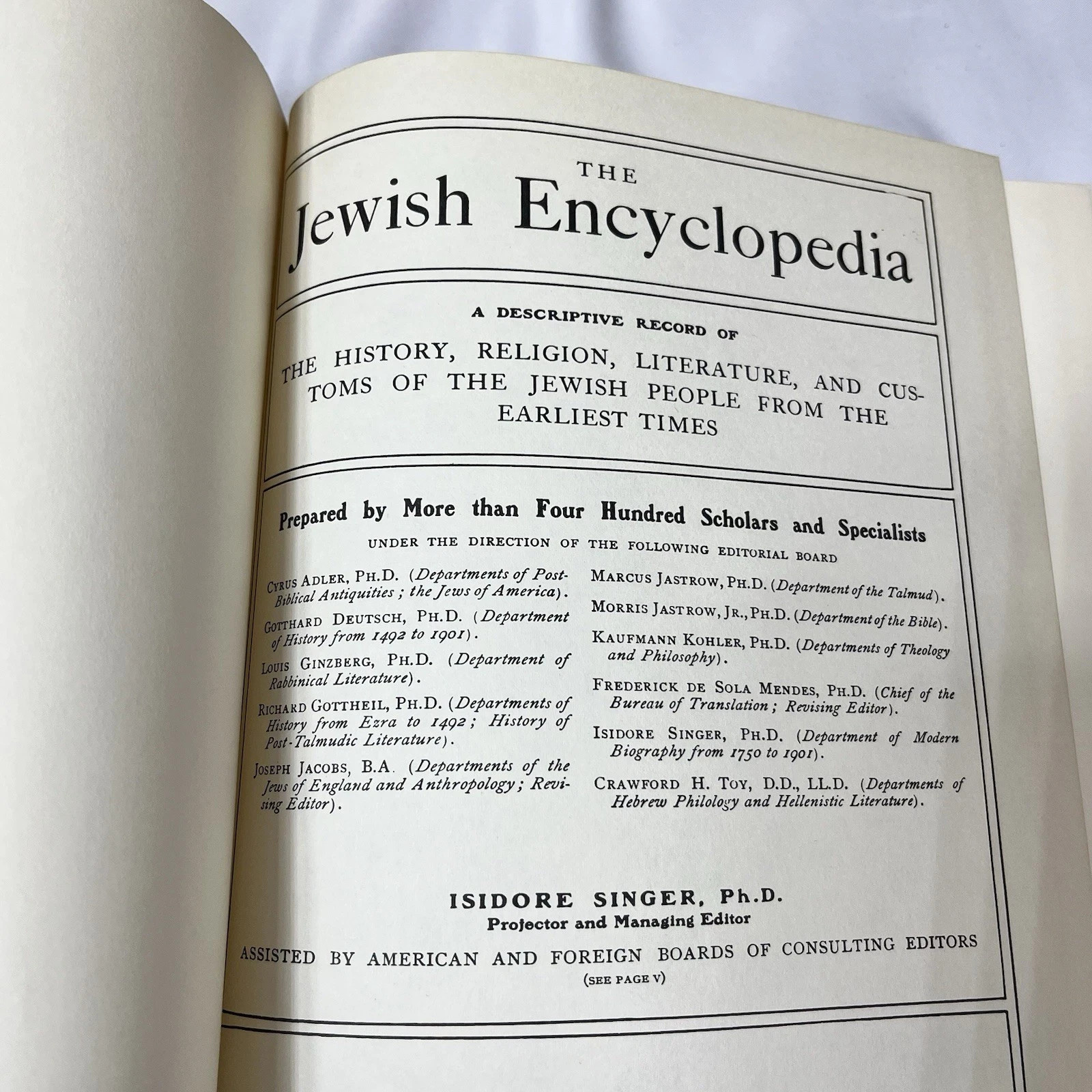 12 Volume The Jewish Encyclopedia KTAV Publishing House History Religion Judaism