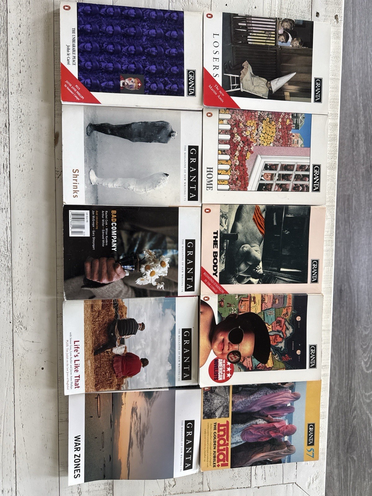 Granta Magazine Lot 10 PB Issues Losers Home Body War Zones Shrinks Indie Lit
