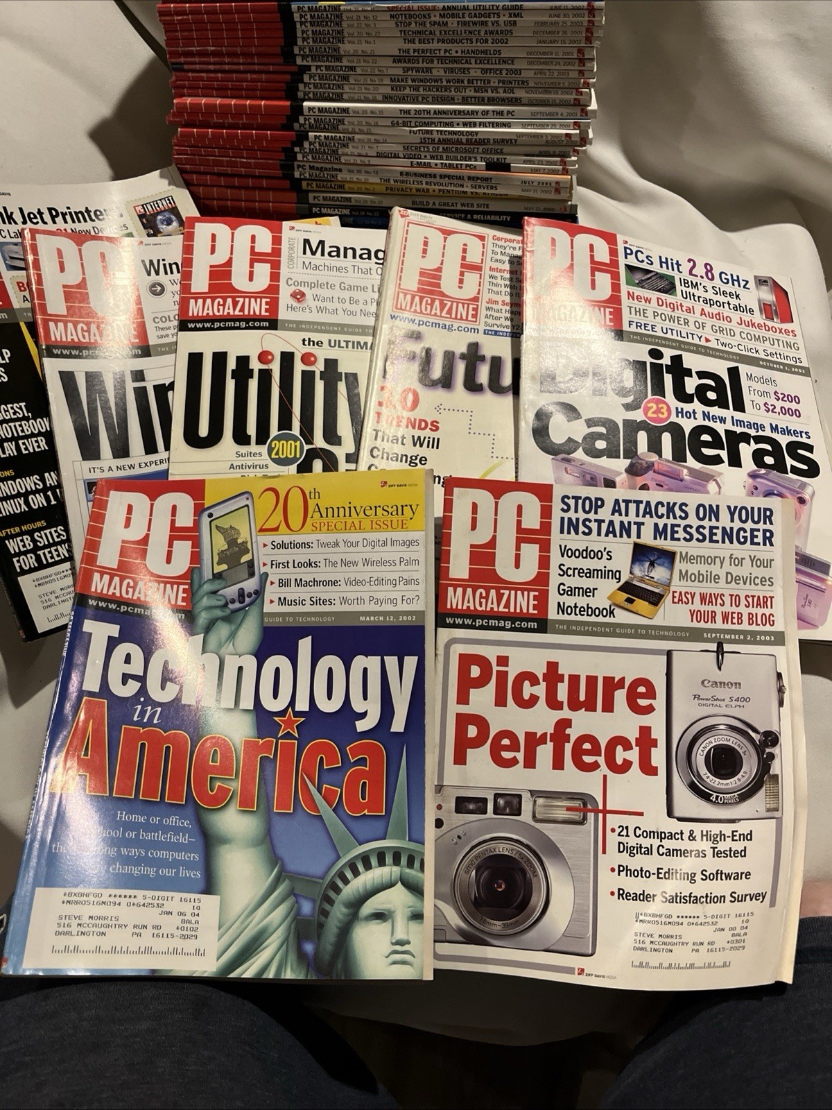 PC Magazine Lot of 48 Computer Magazine Multi Years 1999-2001