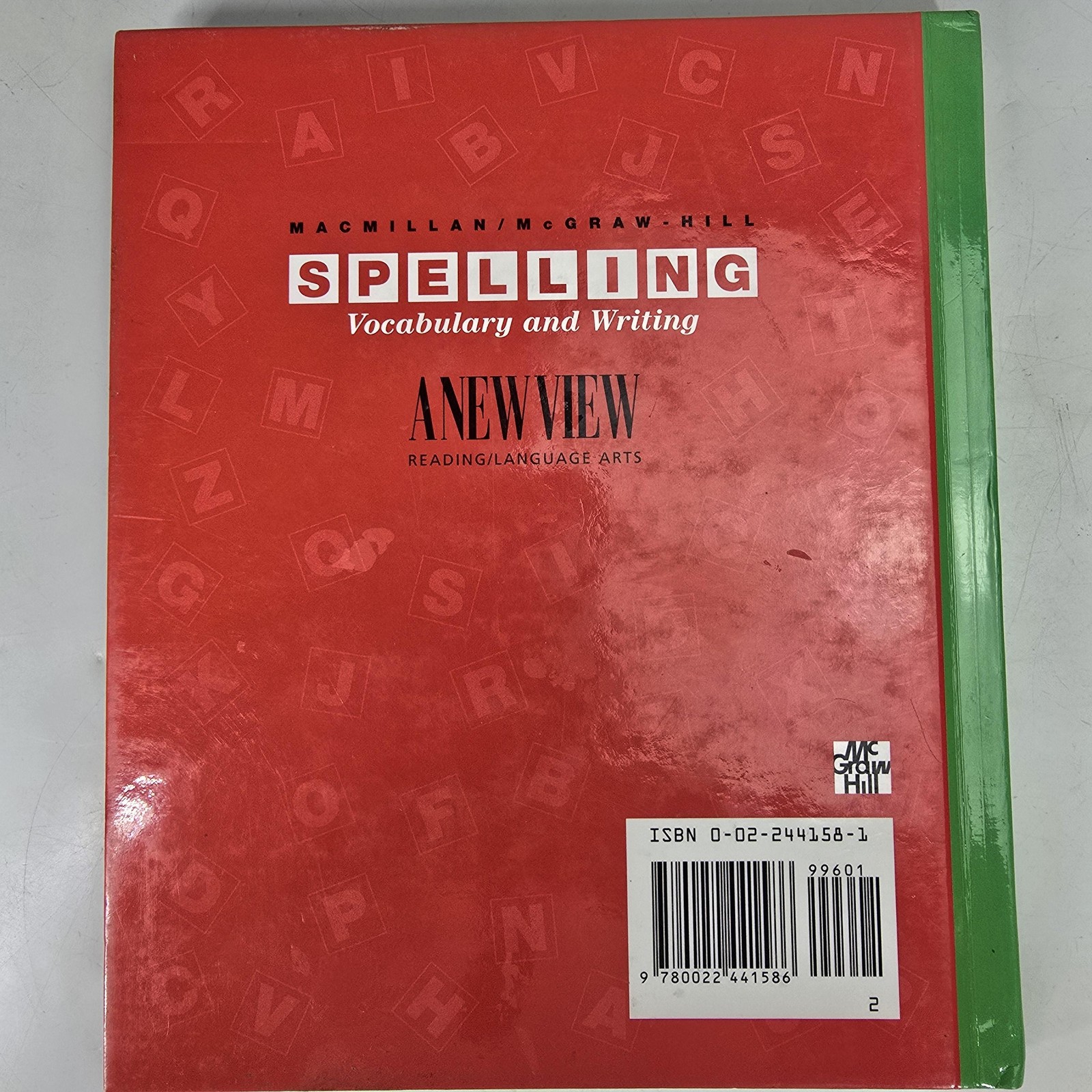 Spelling Vocabulary And Writing Macmillan McGraw-Hill HC Book Textbook