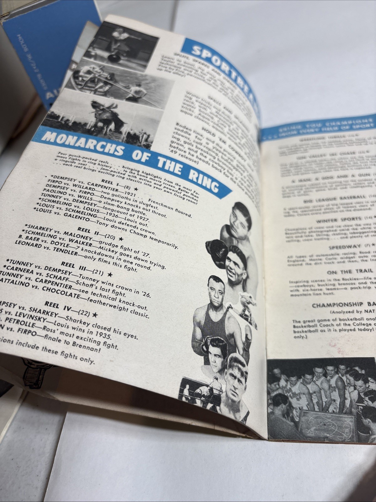 Vtg Price guide for 8-16mm reel-to-reel movies, Shows, Sports and cartoons 1950