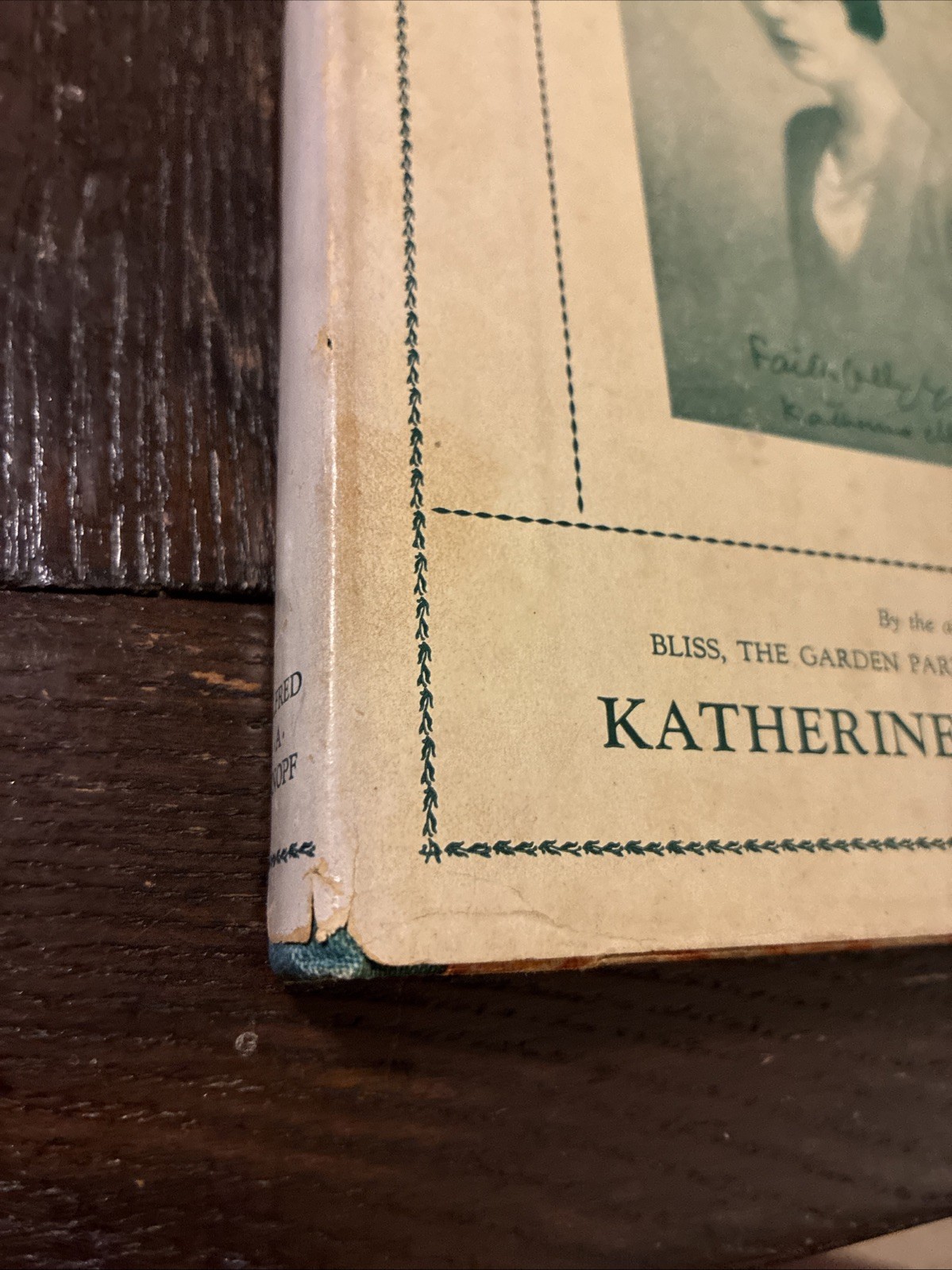Poems Mansfield, Katherine Alfred A. Knopf, New York, 1924 First Edition HBDJp