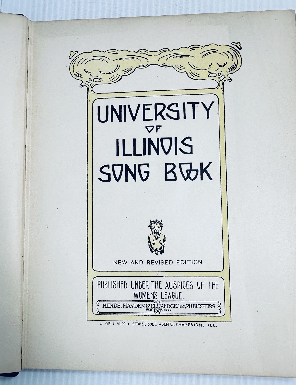 1918 University of Illinois Song Book Vintage College Song Hardcover Memorabilia