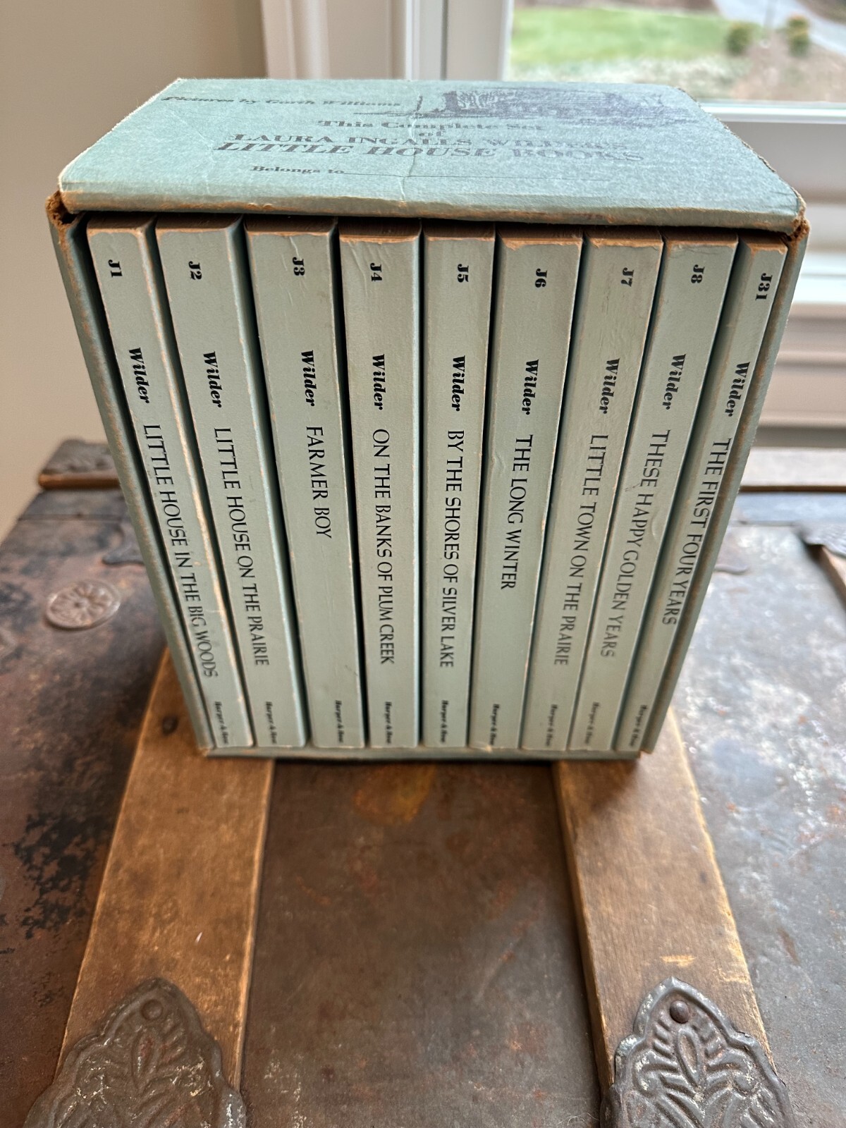 Vintage – 1971 9 Book Set Laura Ingalls Wilder’s Little House On The Prairie