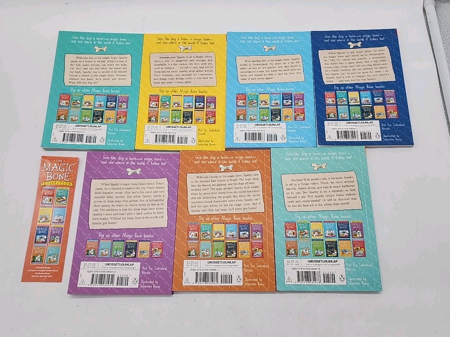 MAGIC BONE Book Lot Set 2 3 4 5 6 7 8 Nancy Krulik Chapter Paperback Collection