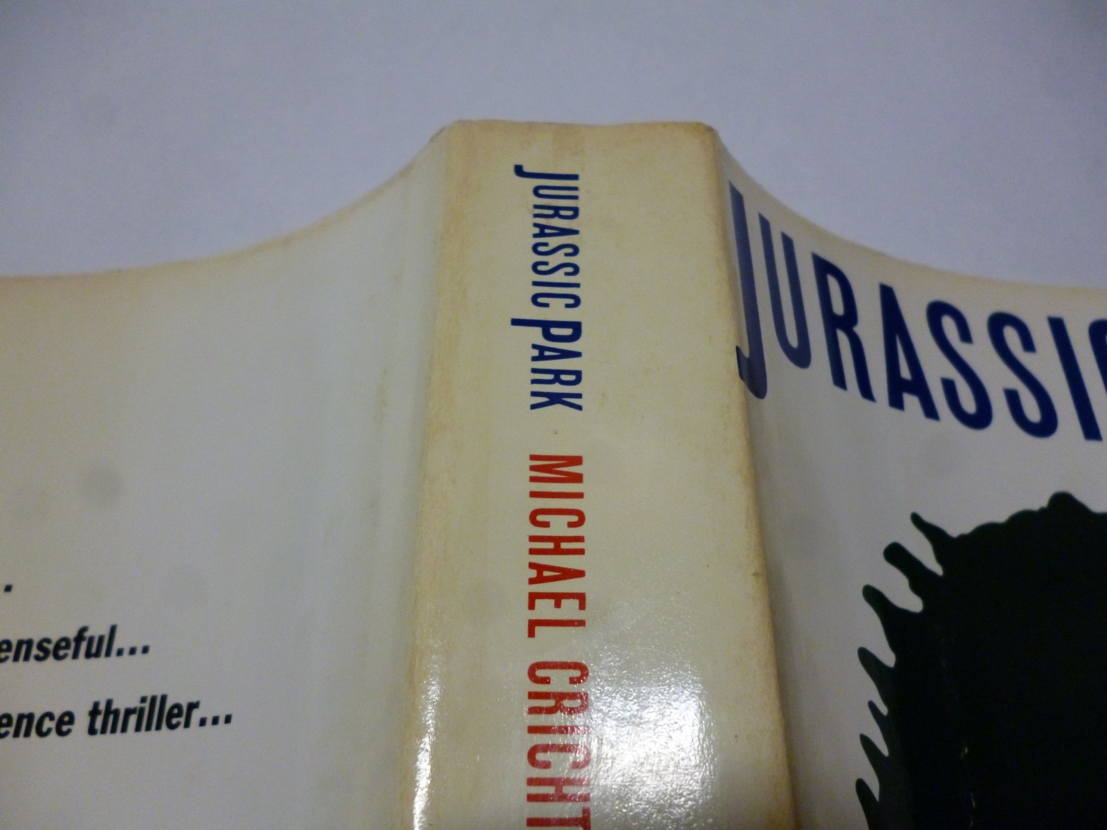 Jurassic Park by Michael Crichton 1990 Knopf Hardcover BCE Good