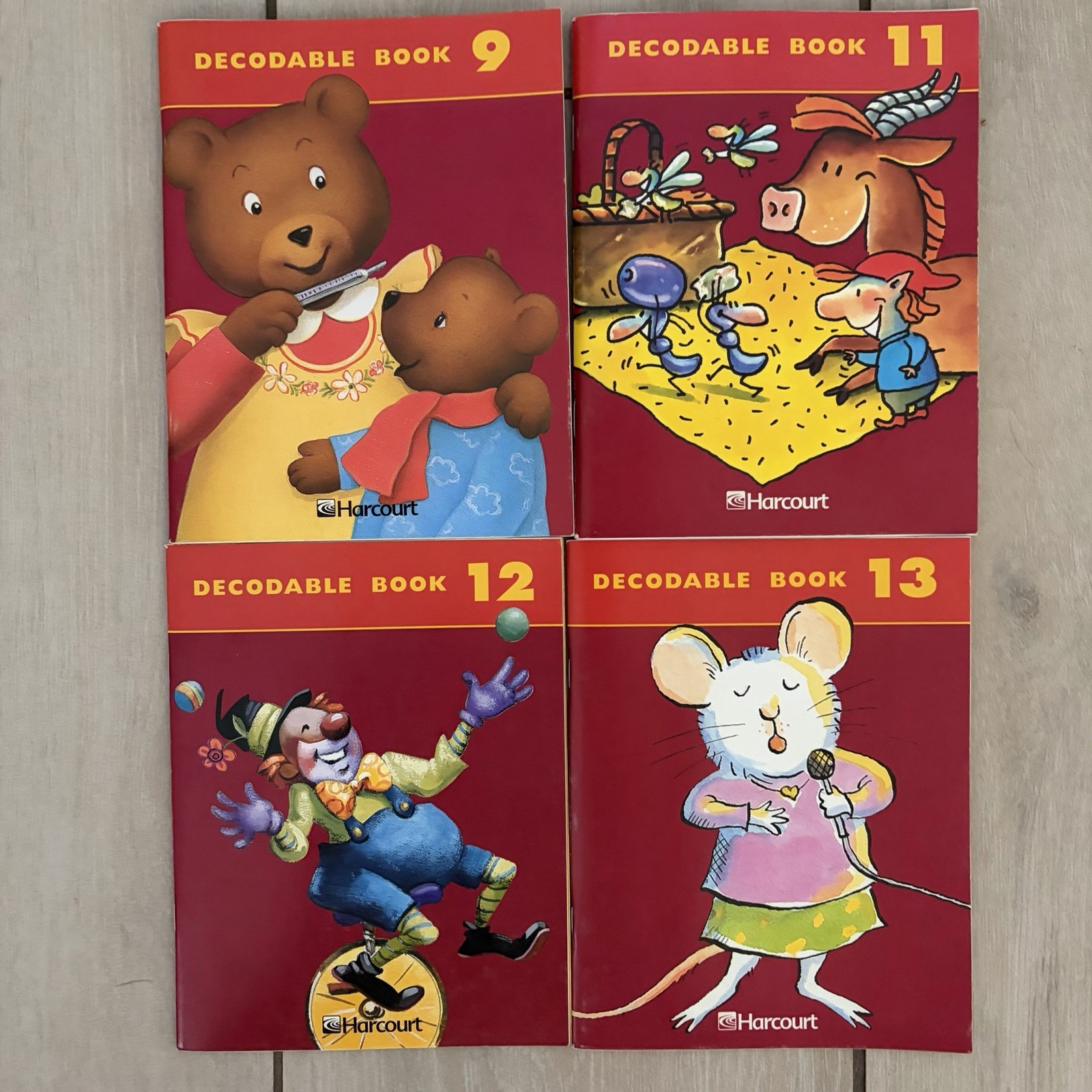 Harcourt Decodable Books Set 9 11 12 13 Early Reader Phonics Softcover Lot Learn
