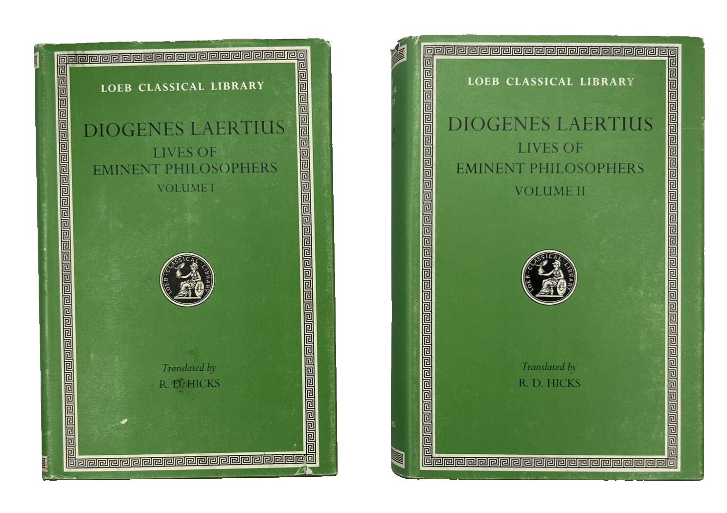Diogenes Laertius Lives of Eminent Philosophers Loeb Classical Library 2 Vol