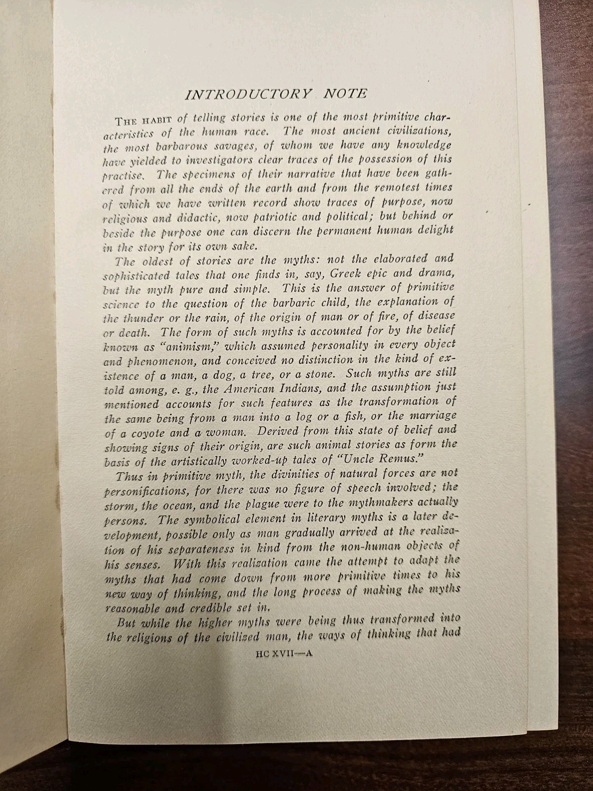 Harvard Classics Foke-Lore And Fable 1909 Antique Hardcover Book 1st Edition