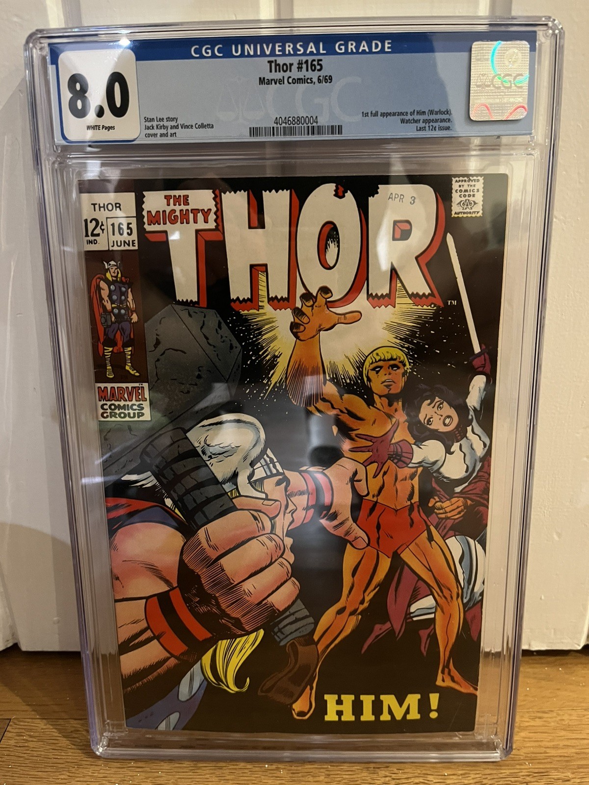 Thor 165 – CGC 8.0 WP, Marvel Silver Age Key 1st Adam Warlock