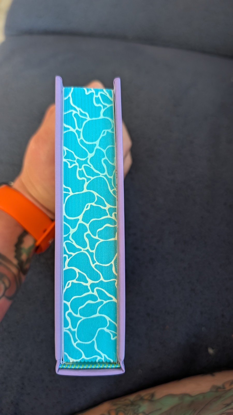 Deep End by Ali Hazelwood Hardcover Custom Rebind Sprayed Edges