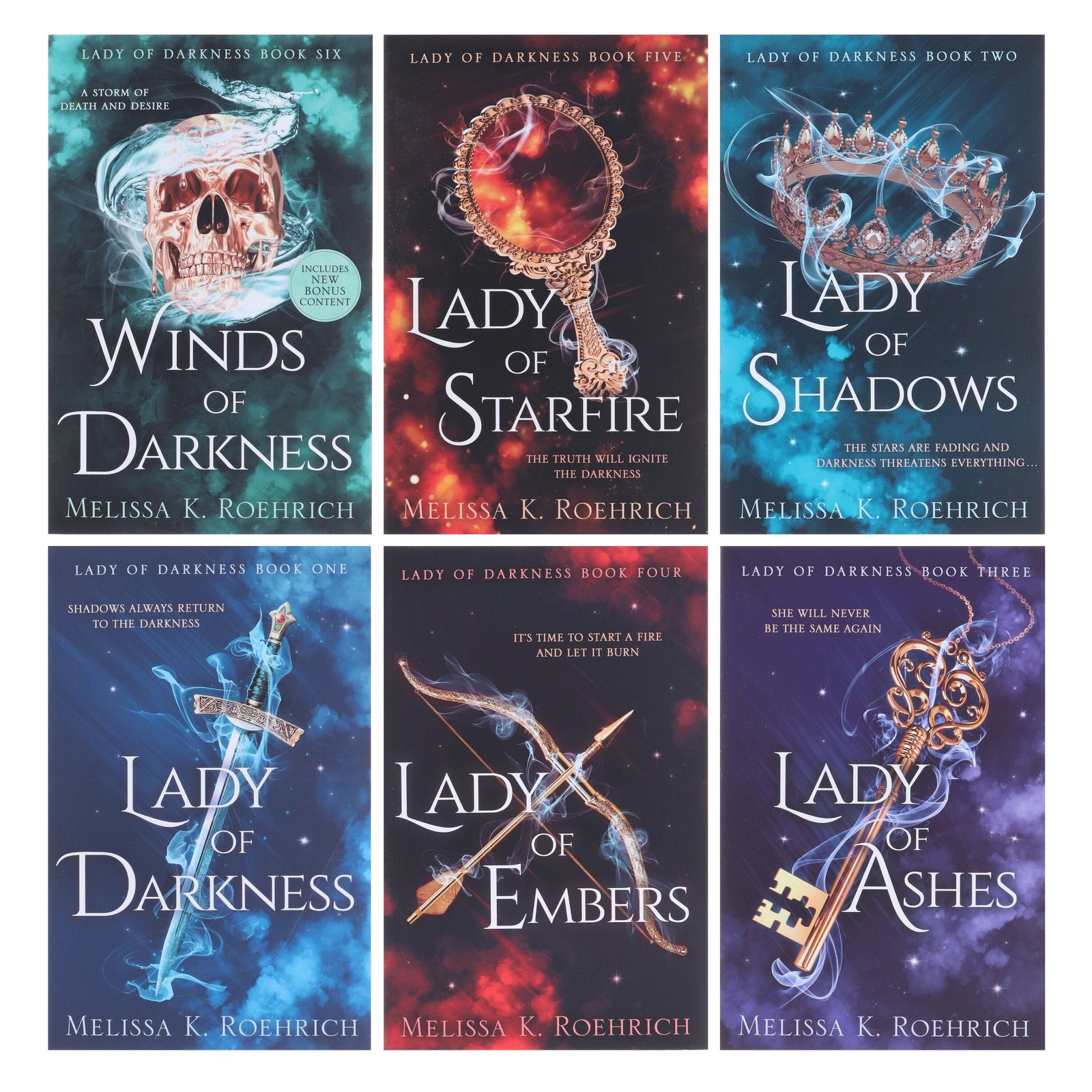 Lady of Darkness Series by Melissa K. Roehrich 6 Books Set – PB