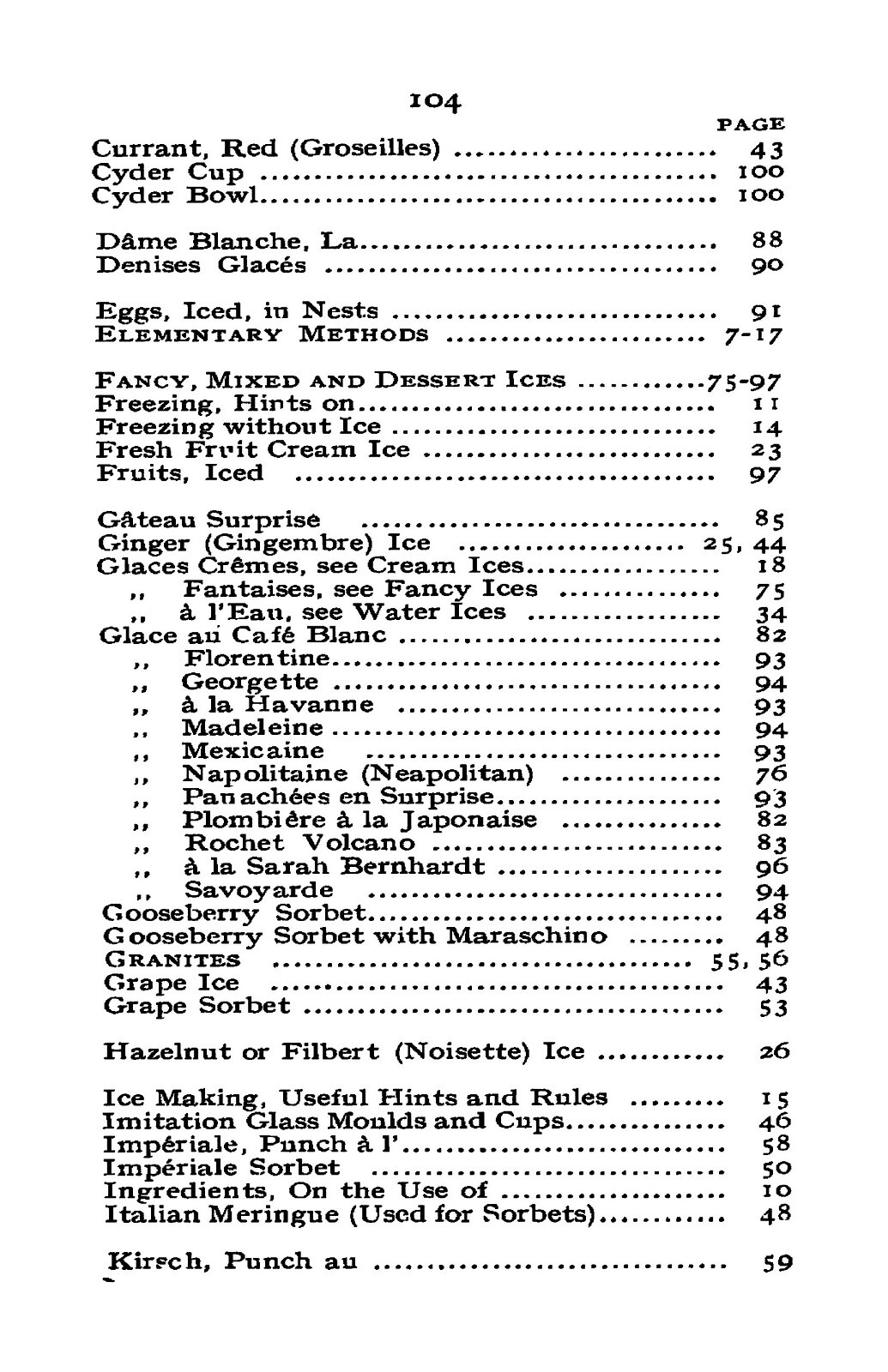 1907 Ices And How To Make Them Vintage Cook Book 106 Pages