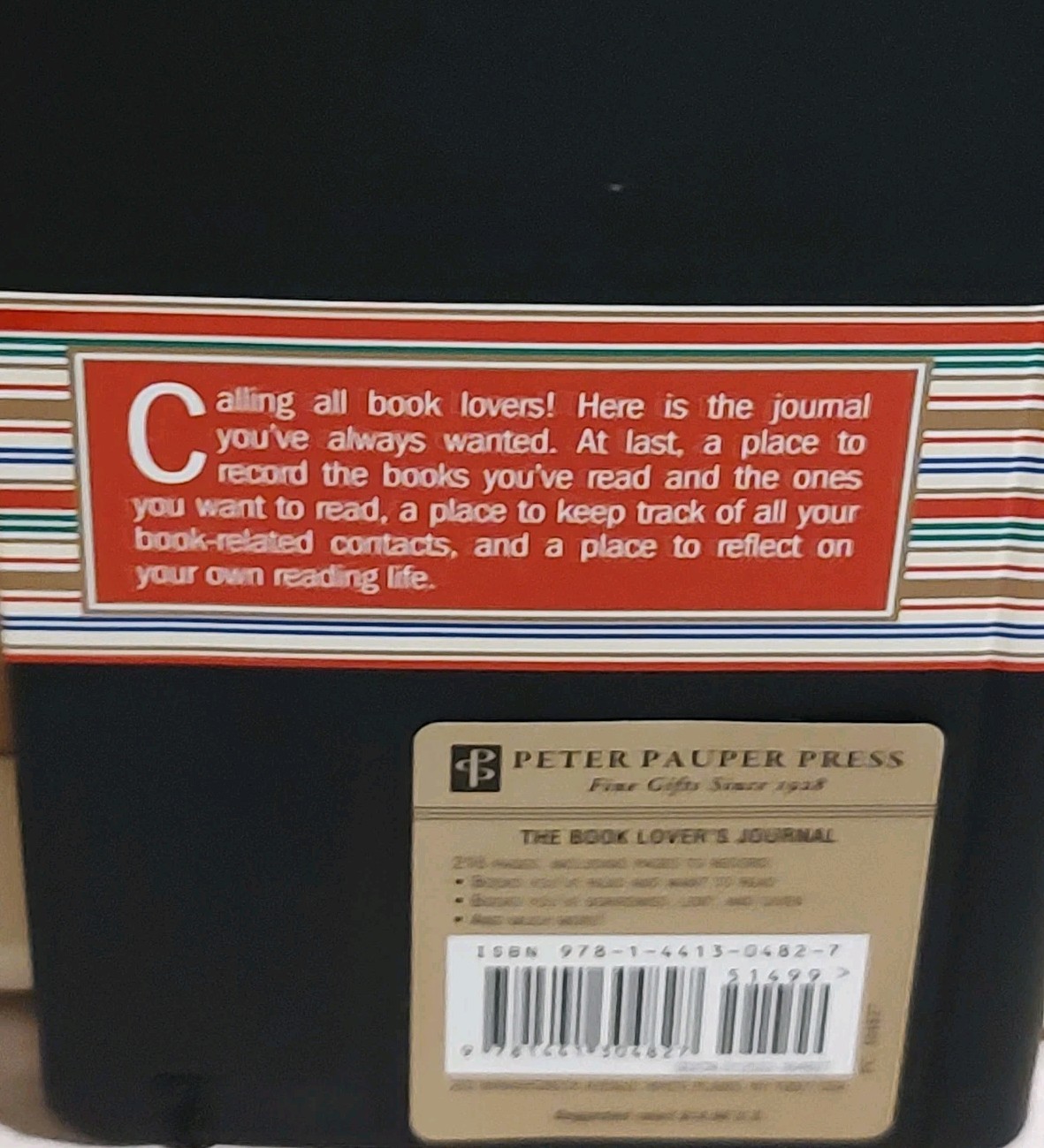 The Book Lover’s Journal My Personal Reading Record 216 Pages to Record Pauper