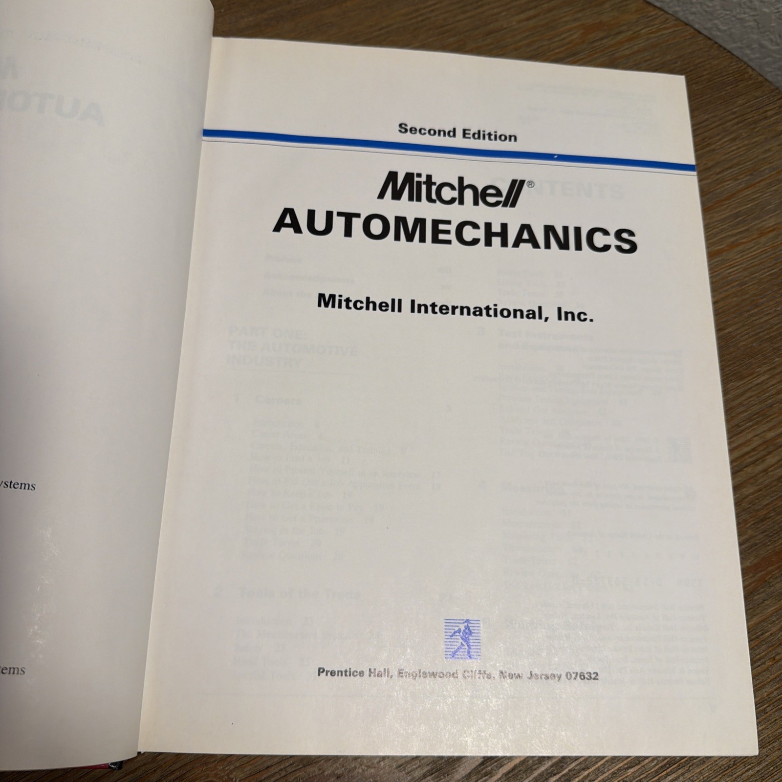 Mitchell Automechanics 2nd Edition Textbook VINTAGE Clean Good Binding NO STAINS