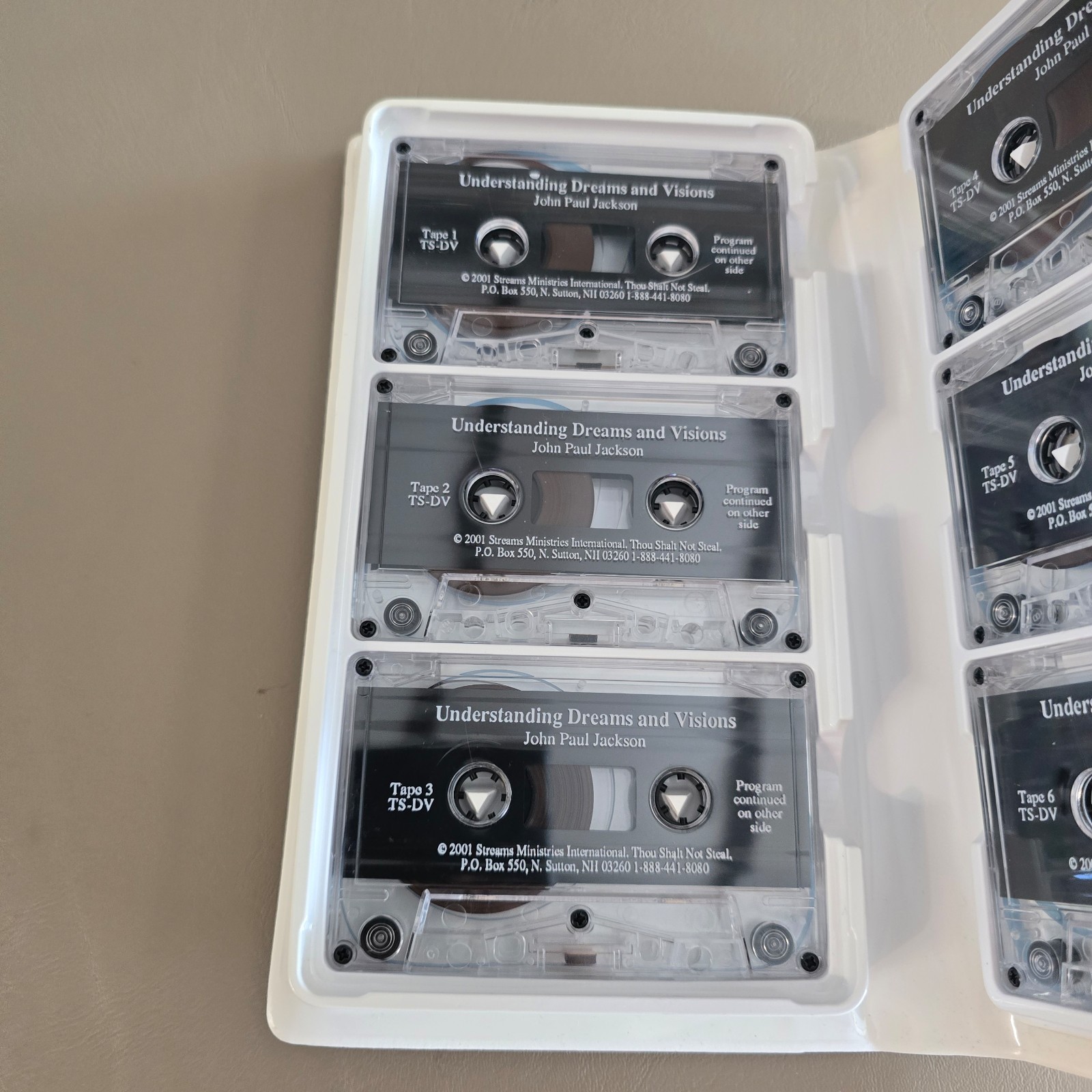 Understanding Dreams & Visions John Paul Jackson 6 Audio Cassette Tape Set