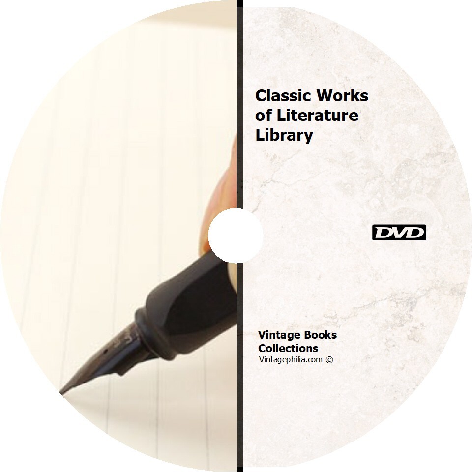 * CLASSIC WORKS OF LITERATURE * 4,000 BOOKS NOVELS COLLECTION on CD *
