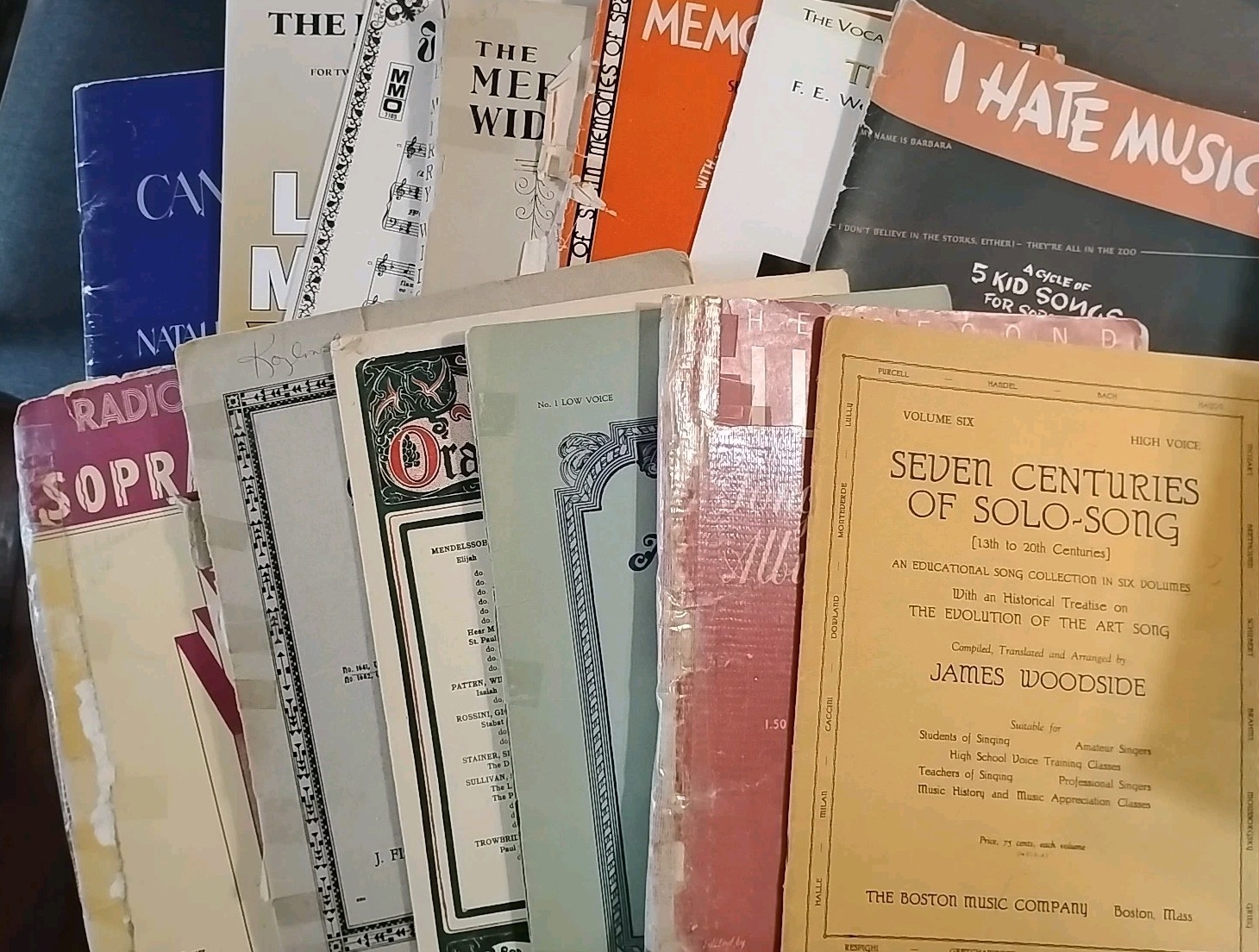 5+ lbs. Vintage Vocal Music Lot – Estate of Valentina Kozlowski