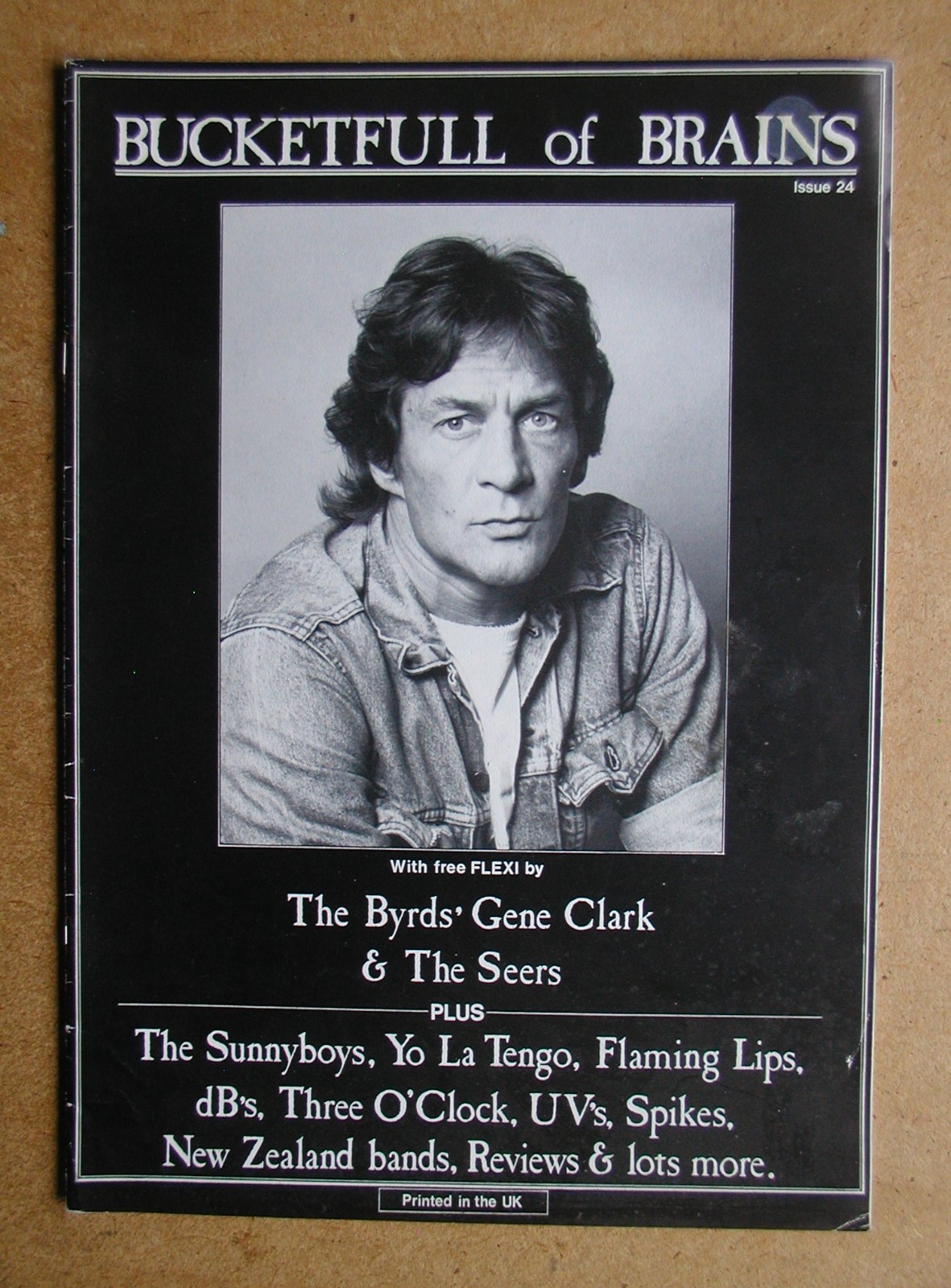 Bucketfull of Brains. No. 24. March 1988. With Gene Clark flexi. Flaming Lips et