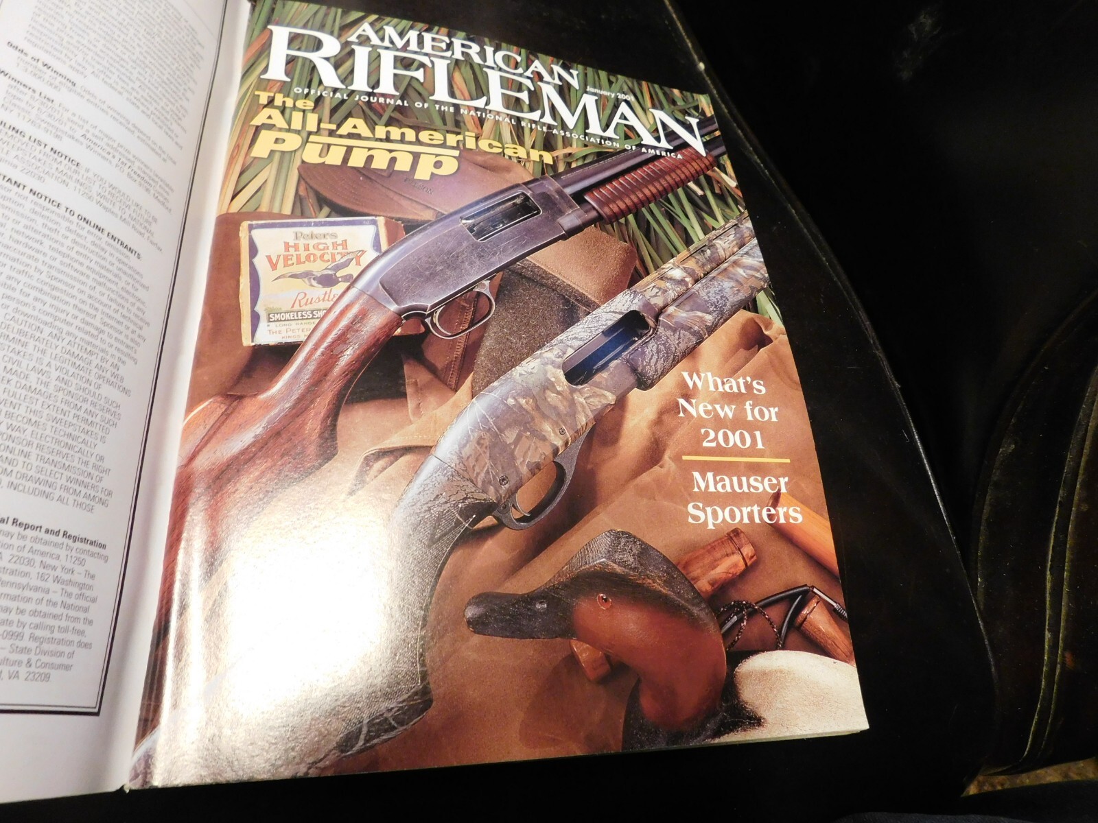 American Rifleman Magazine 2001 January