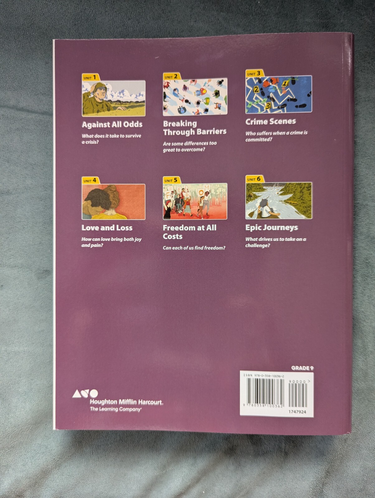 HMH Into Literature Florida Student Grade 9 Workbook