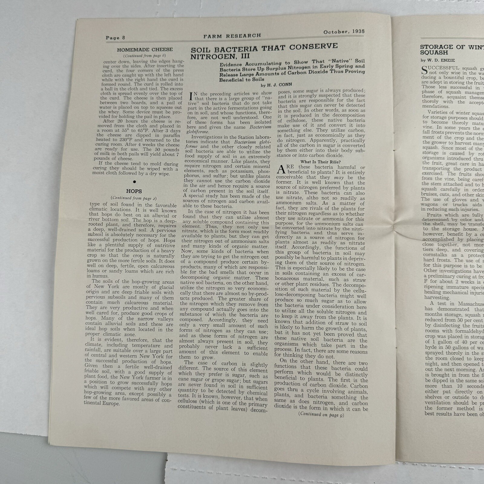 1935 Farm Research Quarterly Bulletin New York State Agricultural Experiment