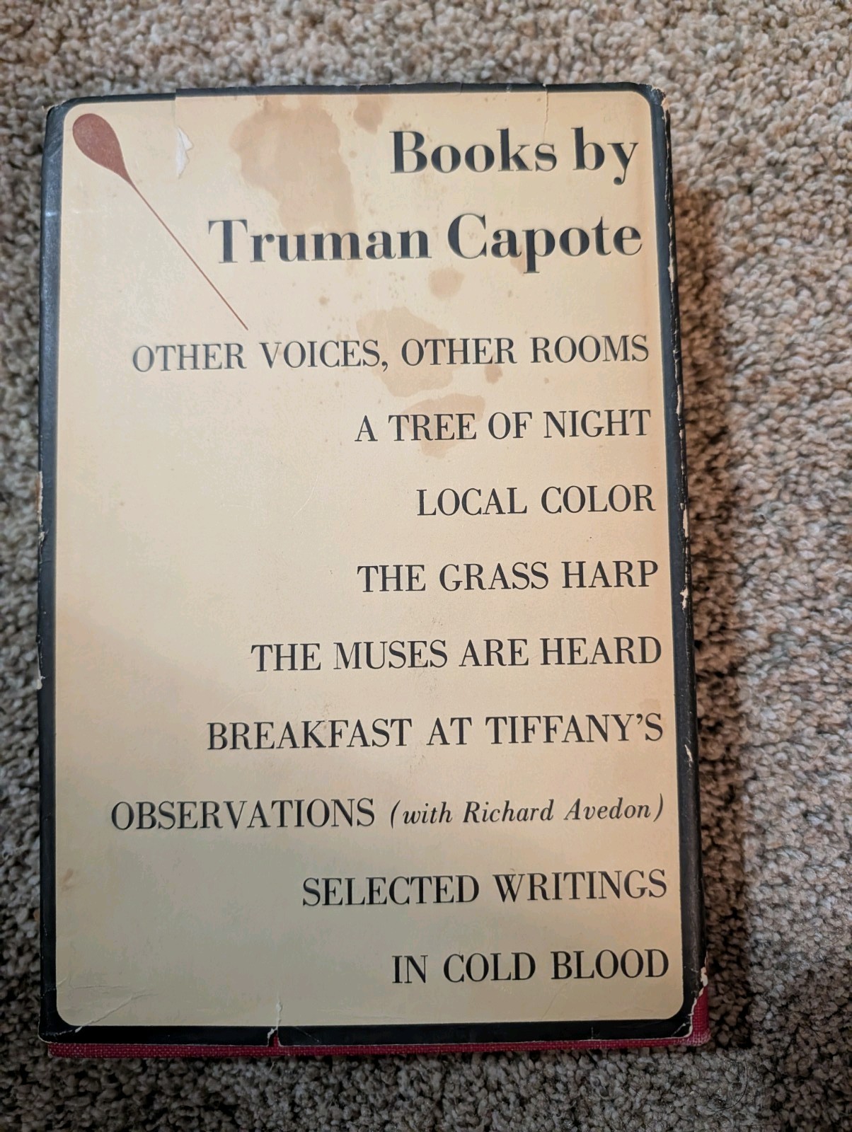 Truman Capote In Cold Blood Hardcover 1965 Random House True Crime