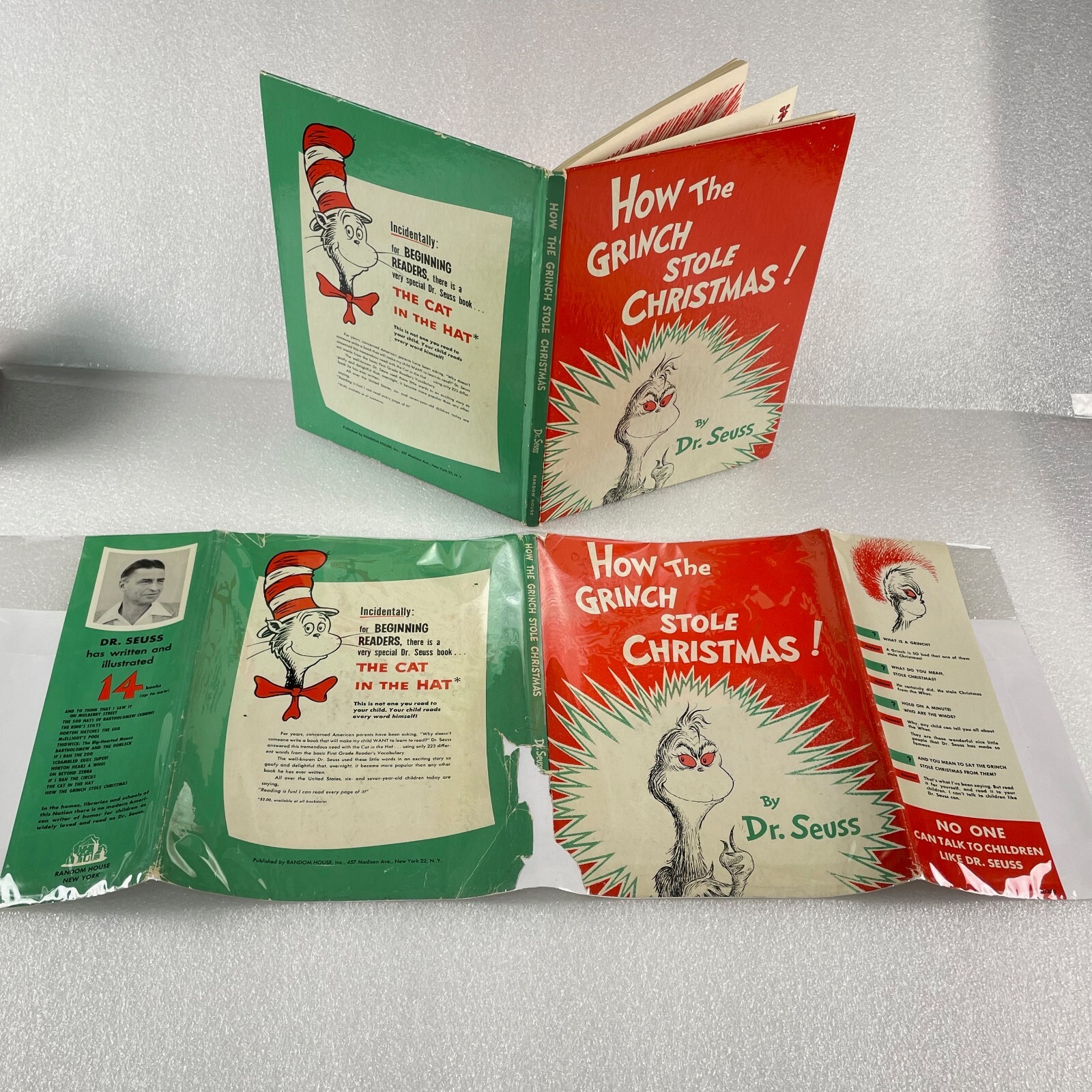 How the Grinch Stole Christmas! by Dr. Seuss 1st Edition 1957 Hardcover w/DJ