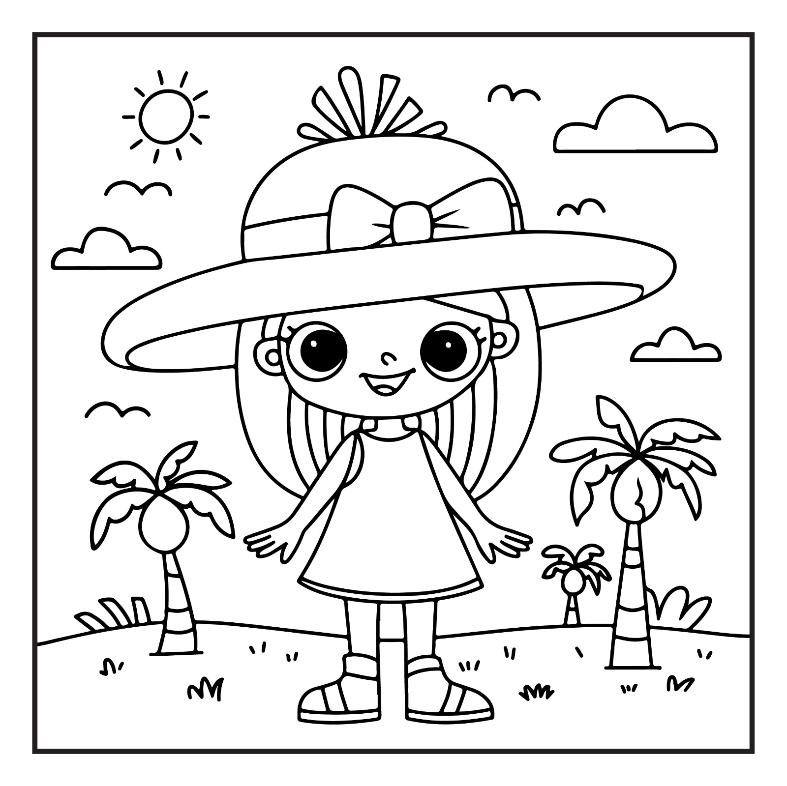 Stoner Girl Fun & Relaxing Pages | Adult & Kids Activity