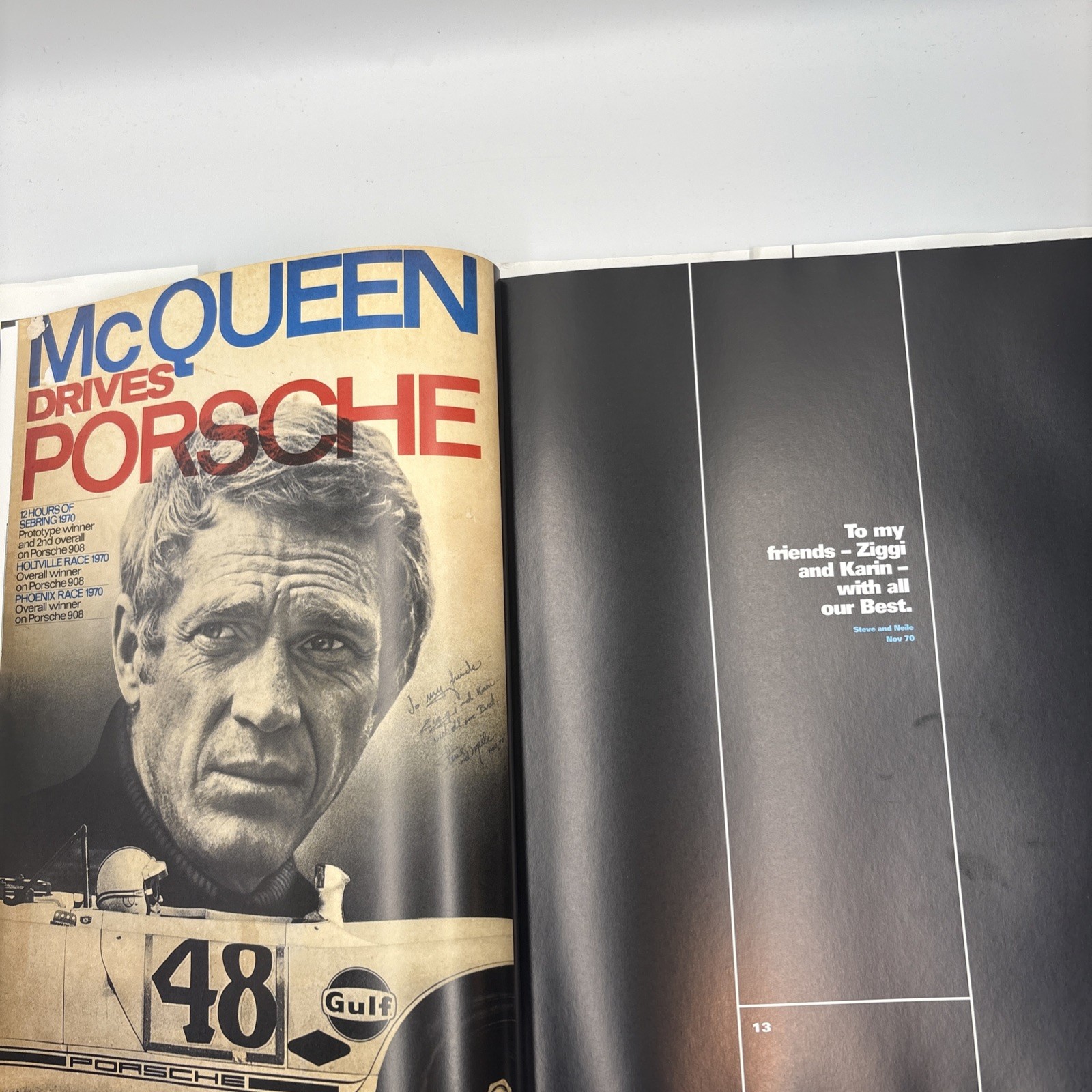 Our Le Mans Steve McQueen Siegfried Rauch Porsche Museum Book Hans Hamer HC VG