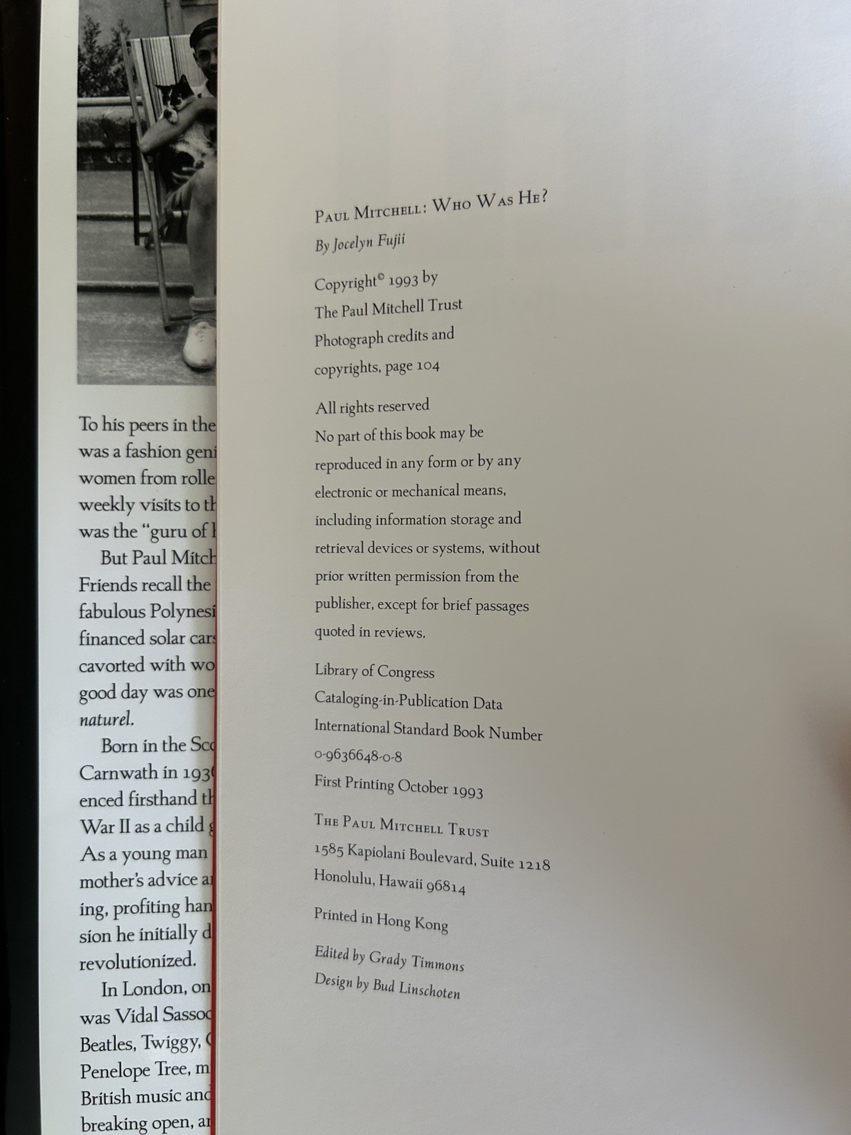 Paul Mitchell: Who Was He? Man Work Vision by Jocelyn Fujii