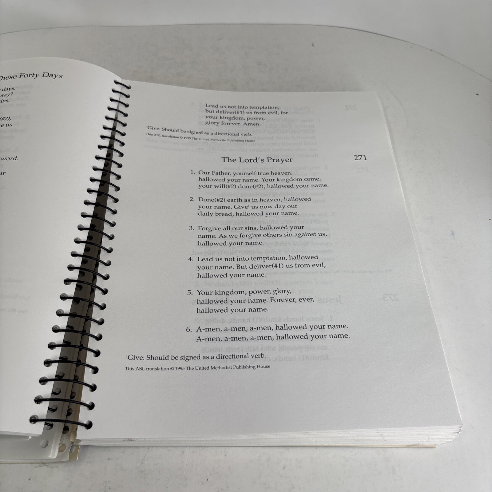 Hymns for Signing American Sign Language Spiral Bound Hymnal